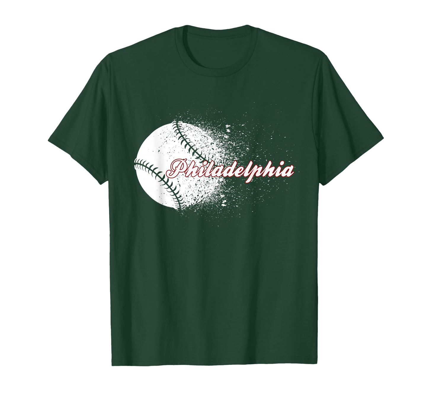 Philadelphia Baseball Skyline Philly Men Women T-Shirt