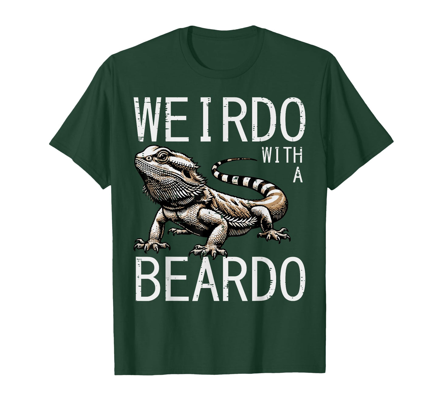 Bearded Dragon Weirdo Beardo Funny Beardie Men Women Kids T-Shirt