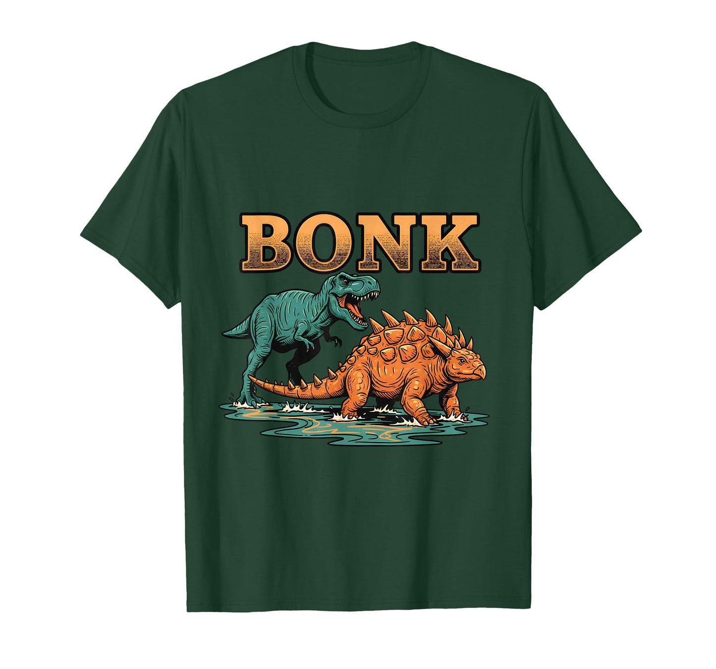 Bonk Dinosaur Funny Prehistoric Humor Design T-Shirt