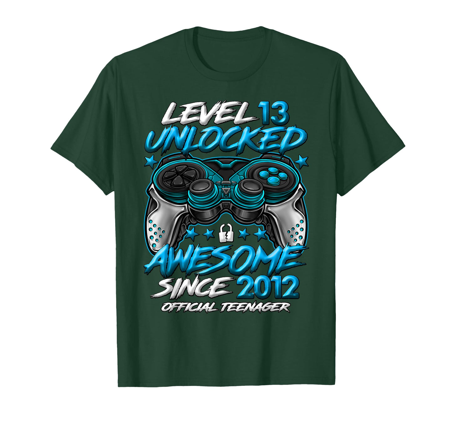Official Teenager Level 13 Unlocked Gifts 13th Birthday Boy T-Shirt