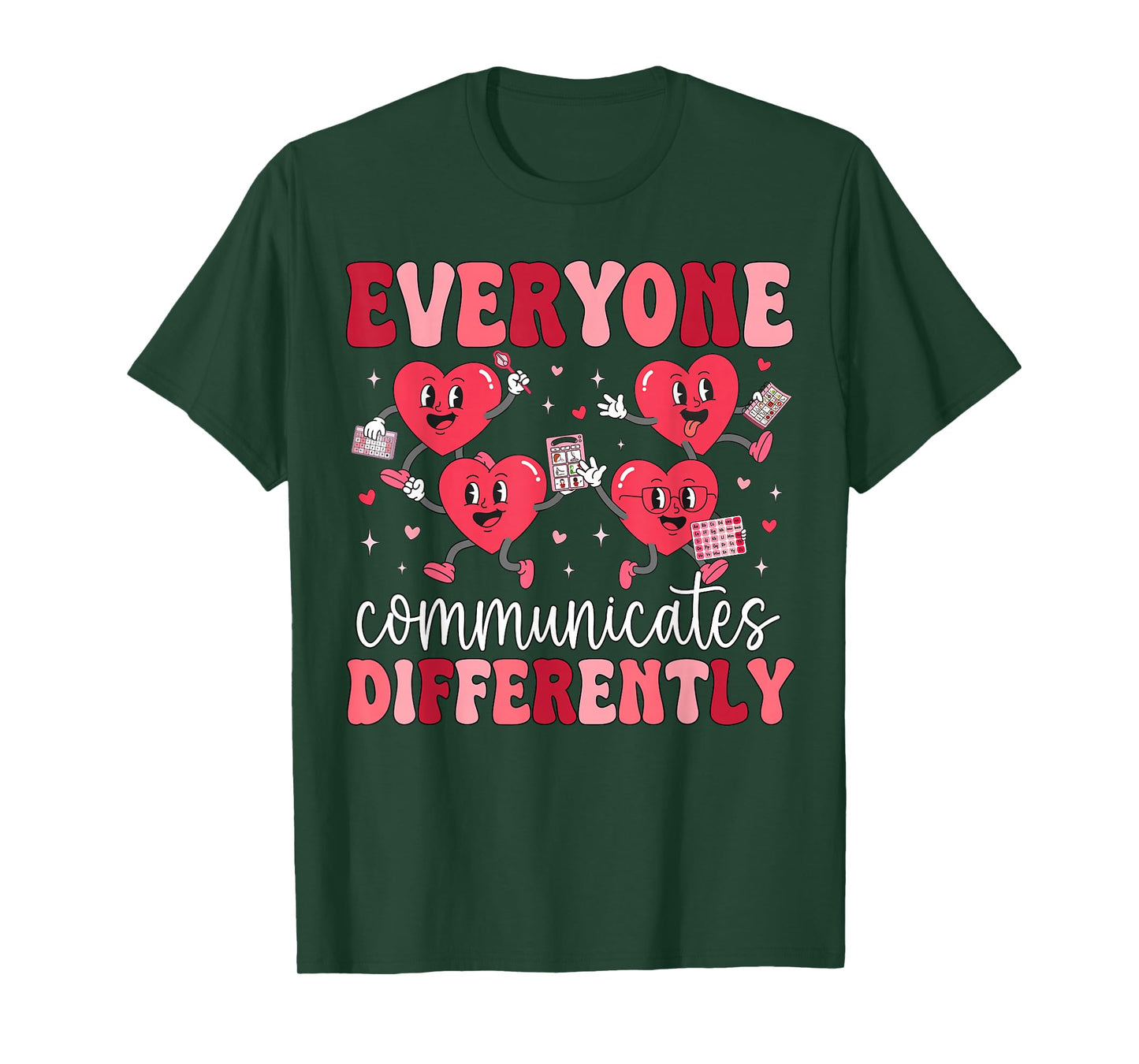 Speech Therapy Language Pathologist Happy Valentines Women T-Shirt
