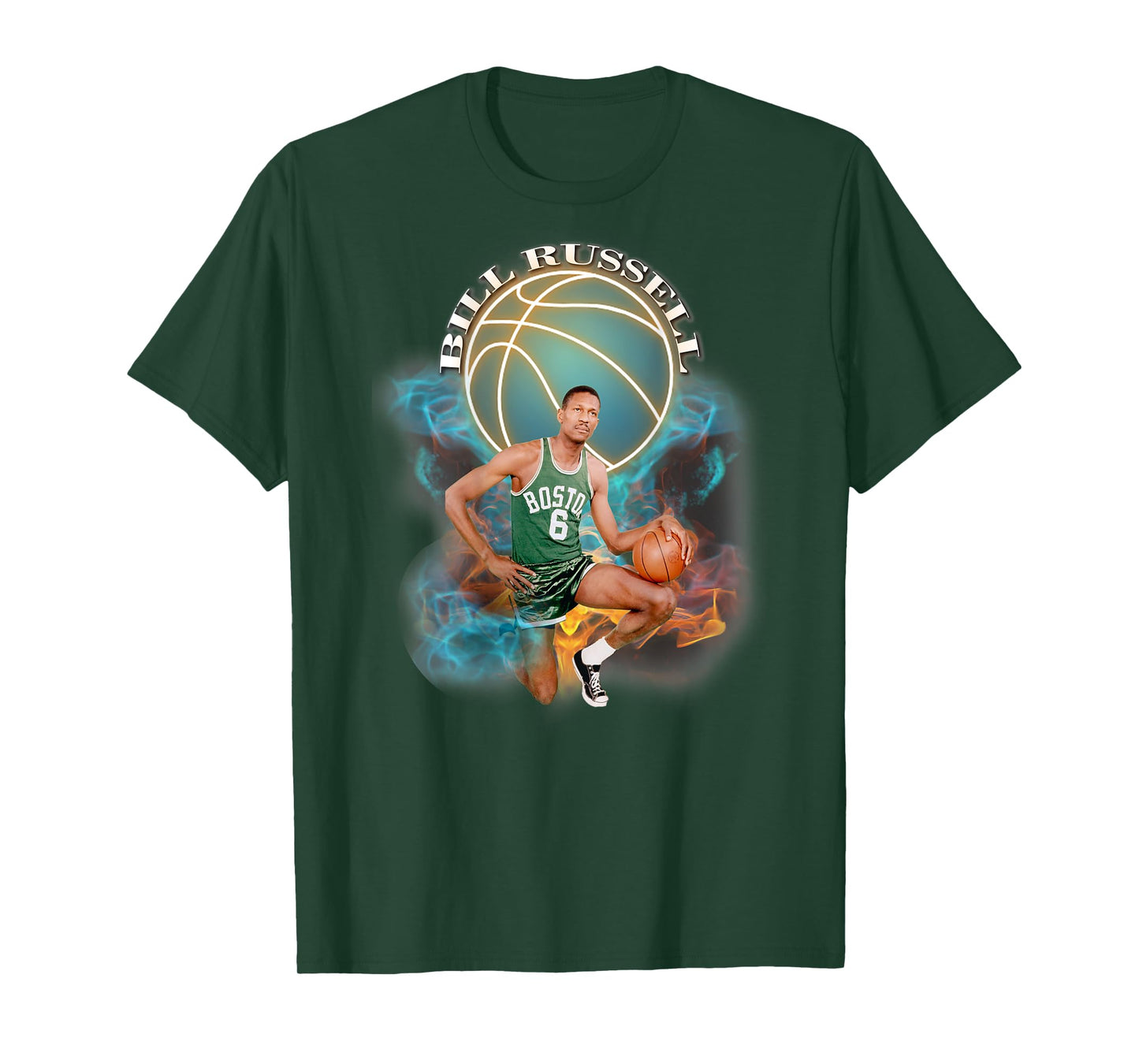 Bill Russell_012_Back Printed T-Shirt