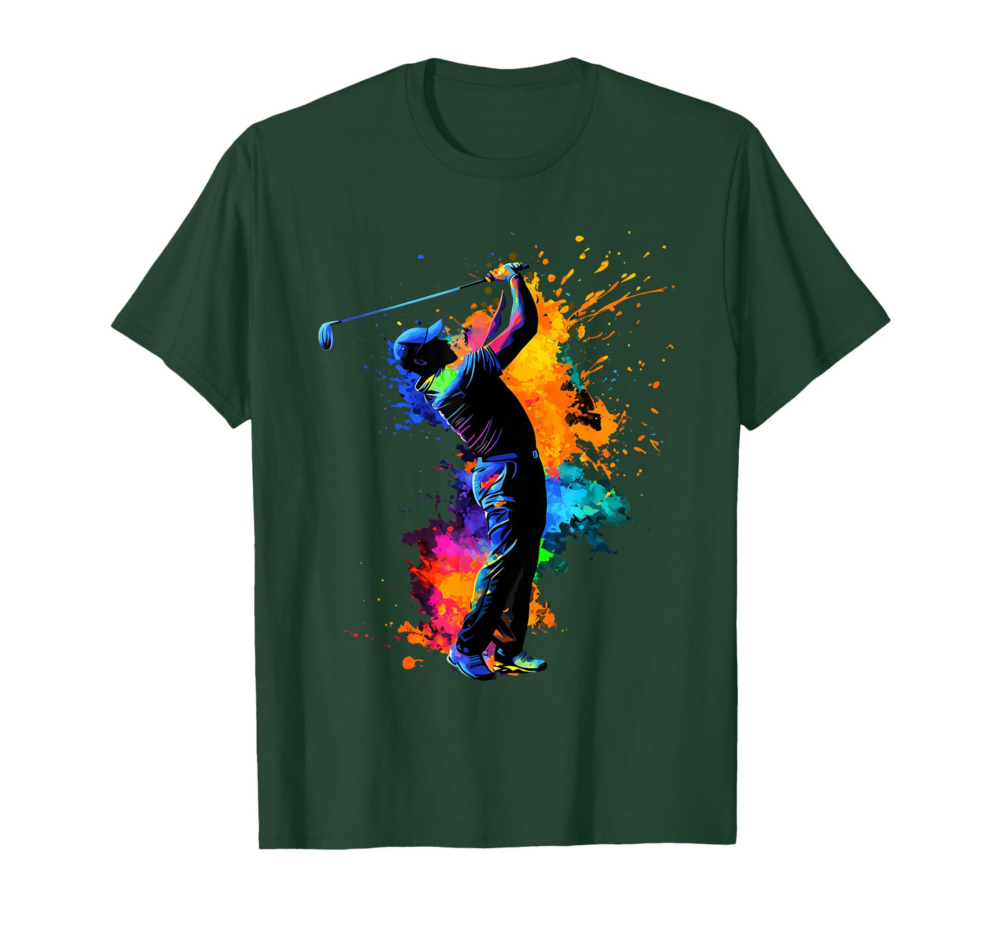 Colorful Golfer Golf Golfing T-Shirt