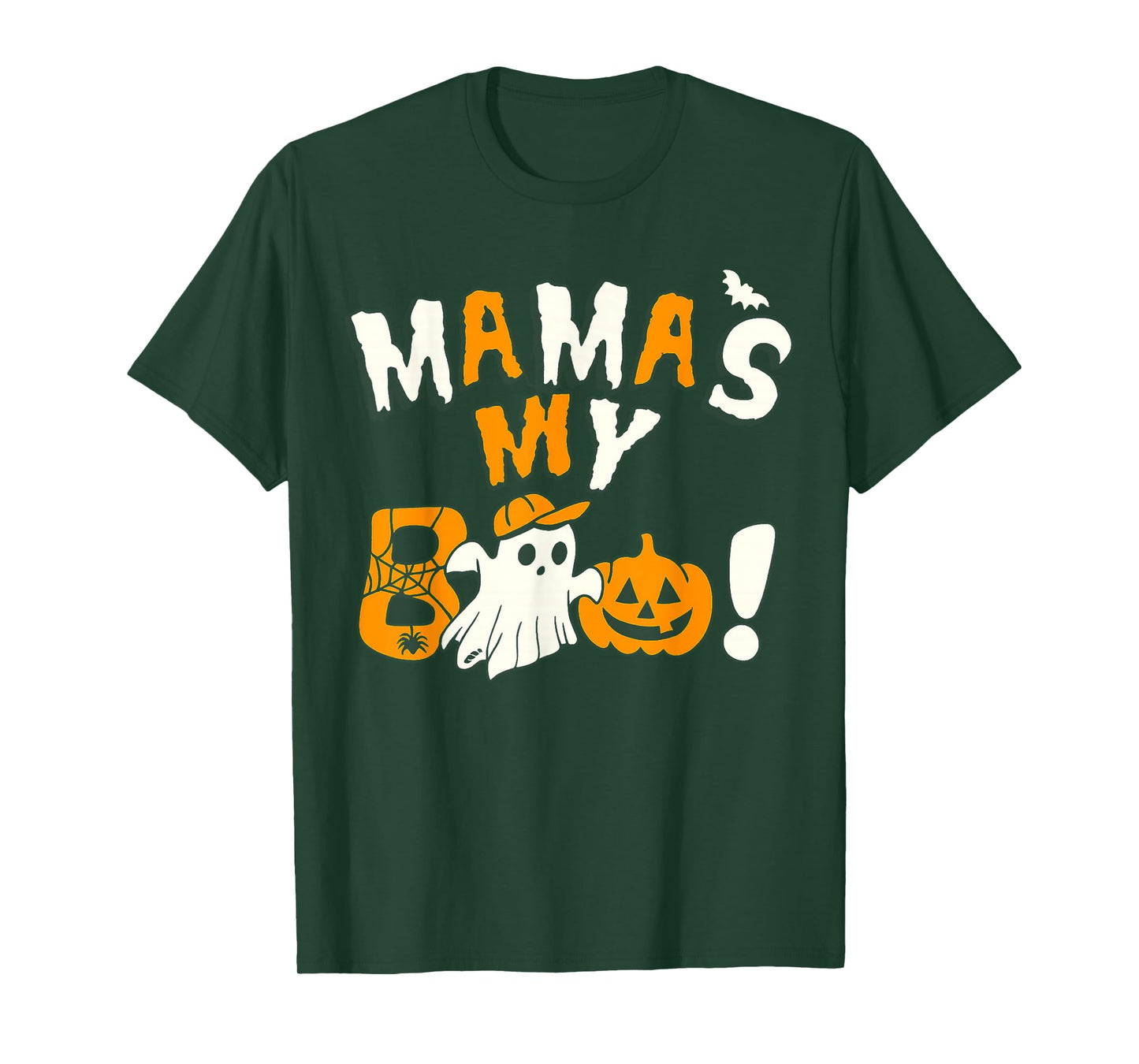 Mama is My Boo Halloween Ghost Toddler Boys Girls Kids T-Shirt