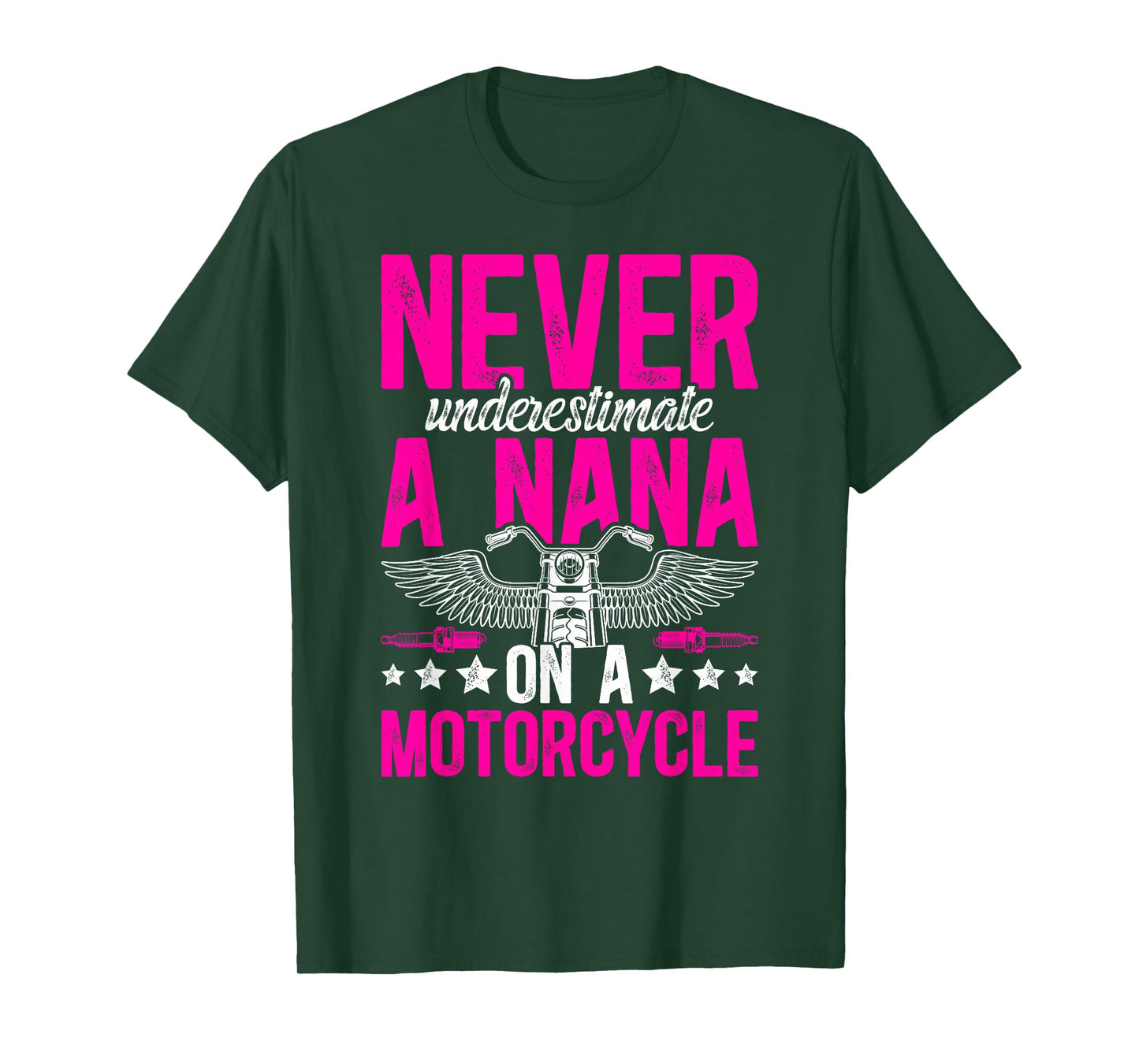 Nana On A Motorcycle Rider Nana Grandma Biker Nana T-Shirt