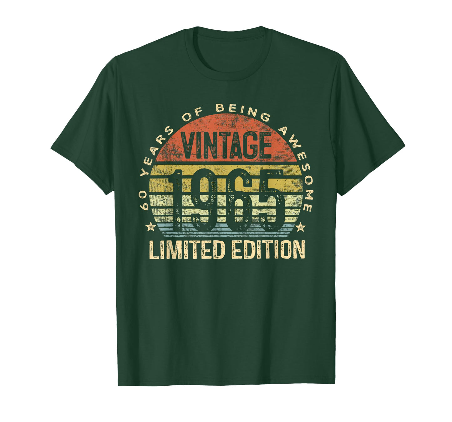 Vintage 1965 Limited Edition 60-Year-Old Gifts 60th Birthday T-Shirt