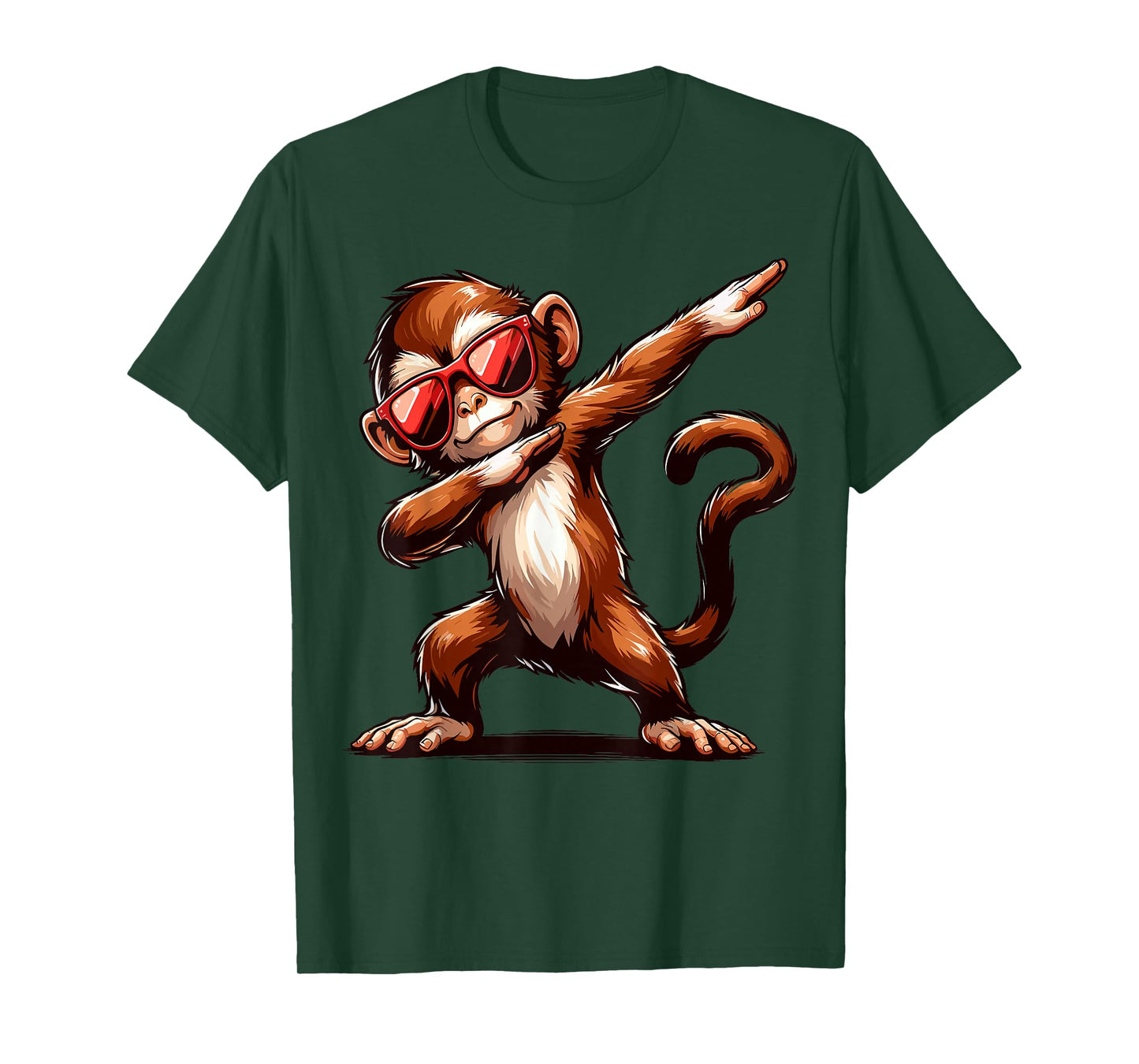 Dabbing Monkey with Sunglasses Monkey Animal T-Shirt
