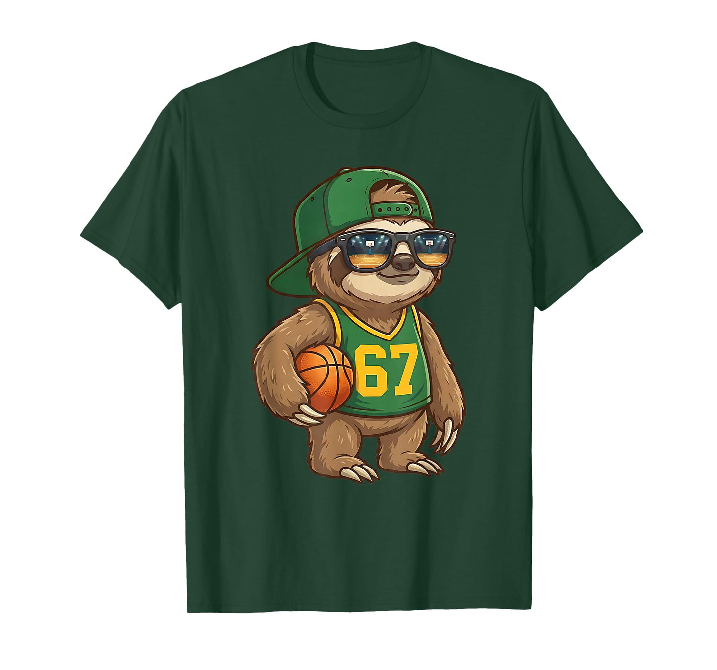 Sloth Basketball 67 Gen Alpha Slang Sports Men Boys Kids T-Shirt