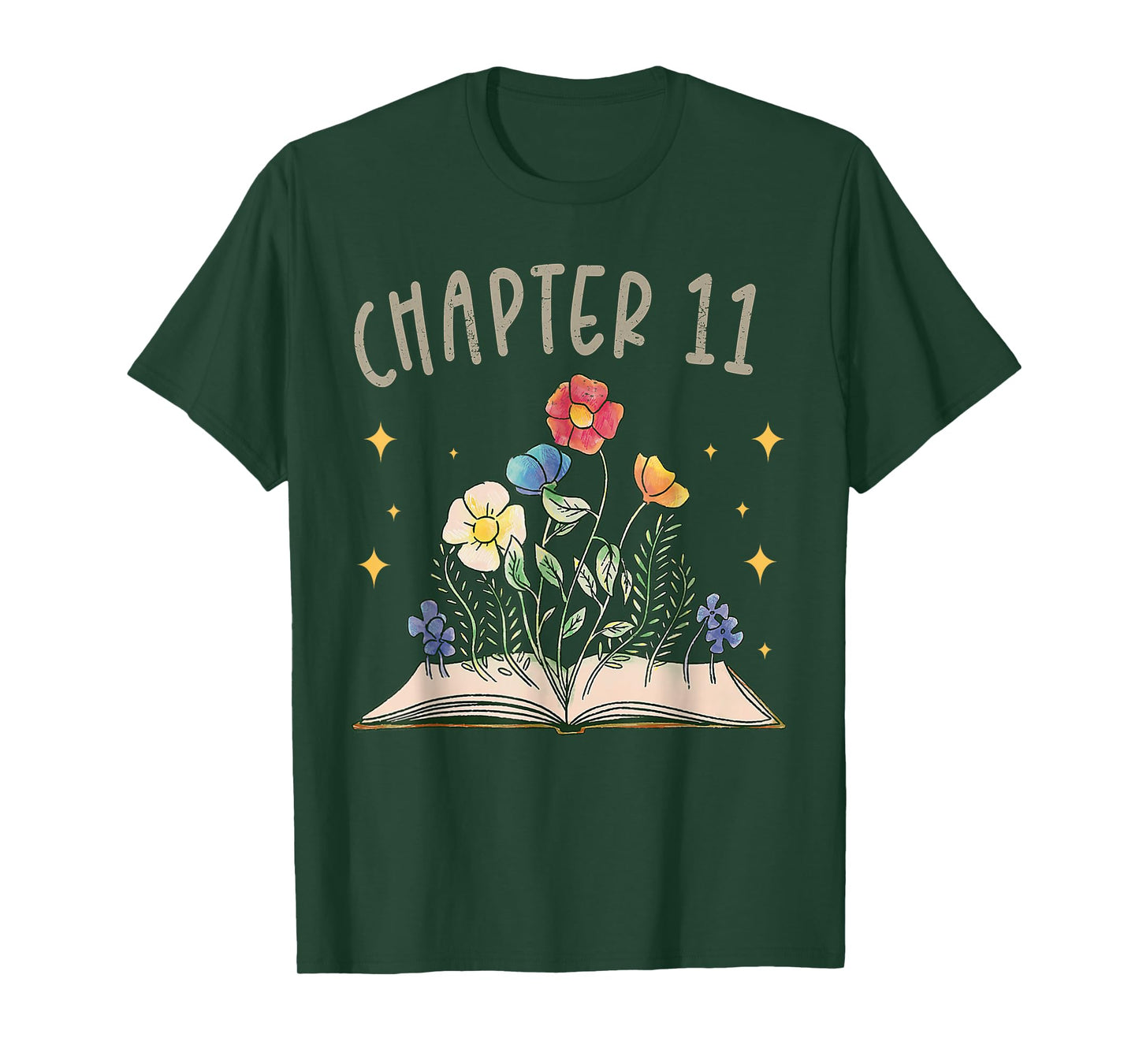 Chapter 11th Birthday Bookworm 11 Years Old For Book Lovers T-Shirt