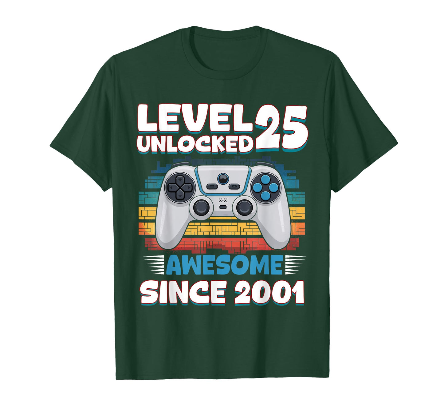 25 Year Old Bday Decorations Son Boy 25yr 2001 25th Birthday T-Shirt