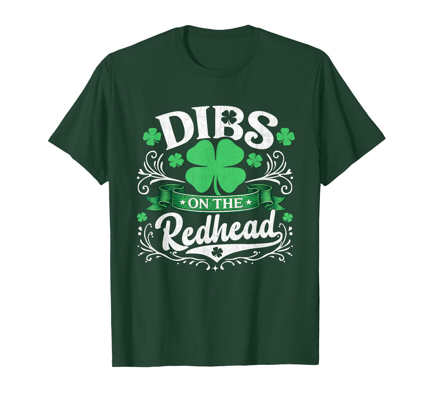 Dibs On The Redhead Shirt Irish Shamrock St Patricks Day Men T-Shirt