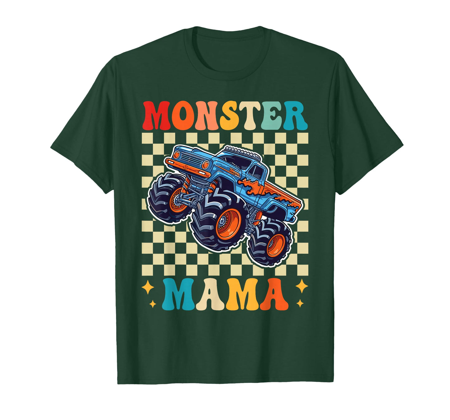 Monster Truck Mama Family Matching Monster Trucks Birthday T-Shirt