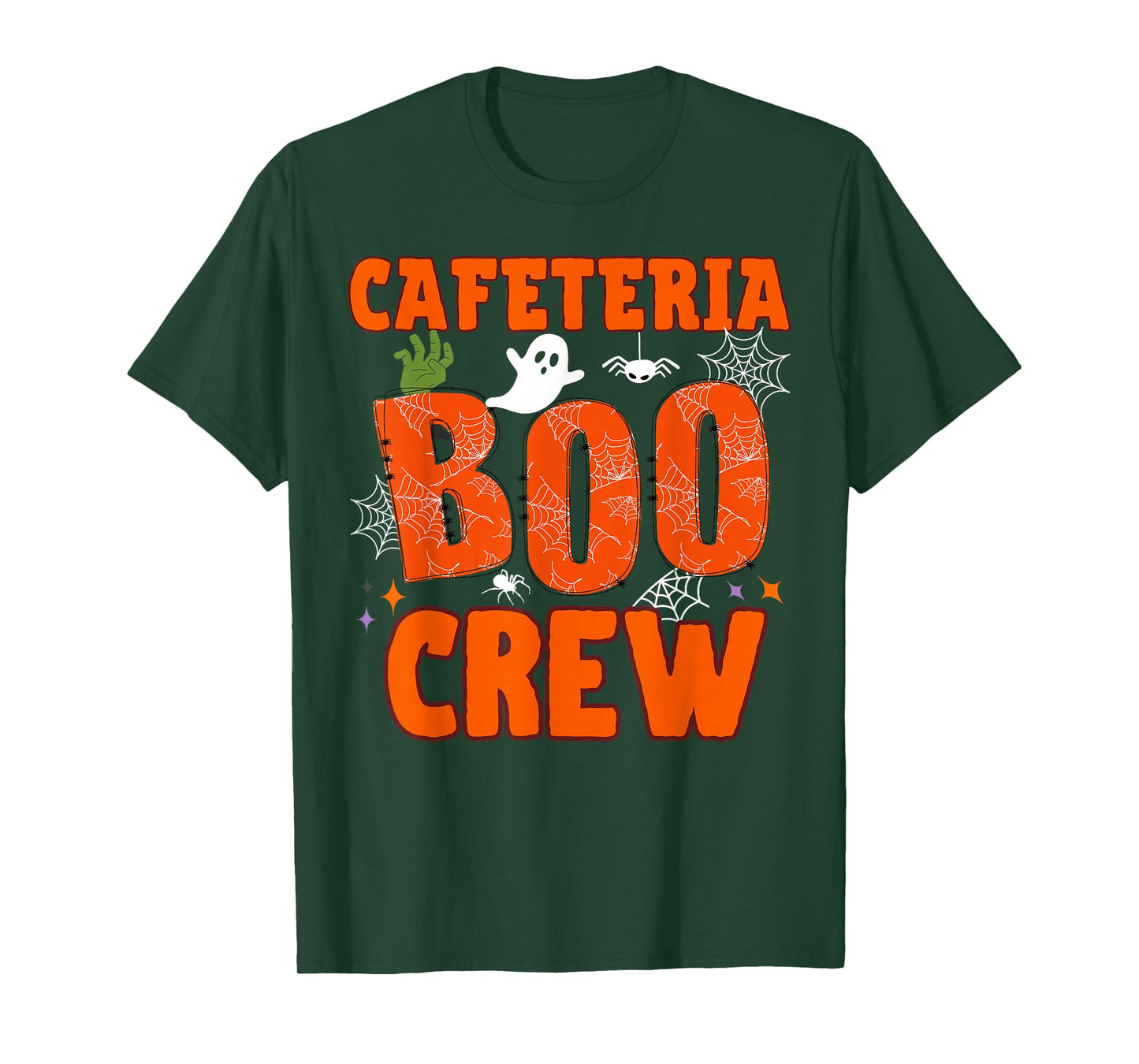 Cafeteria Boo Crew Halloween Costume Lunch Lady Matching Tee T-Shirt