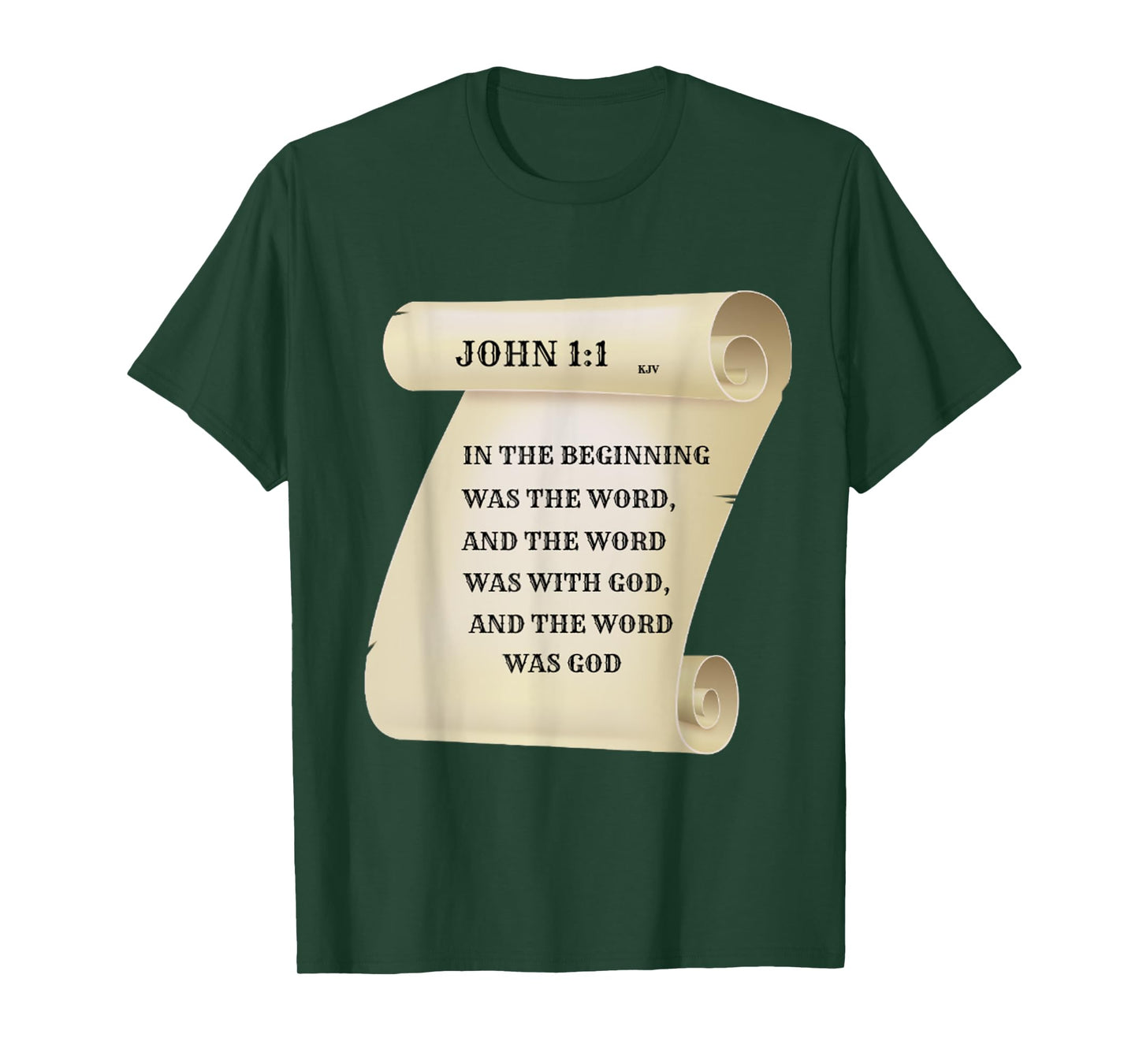 Christian T Shirt - John 1:1 In The Beginning Was The Word T-Shirt
