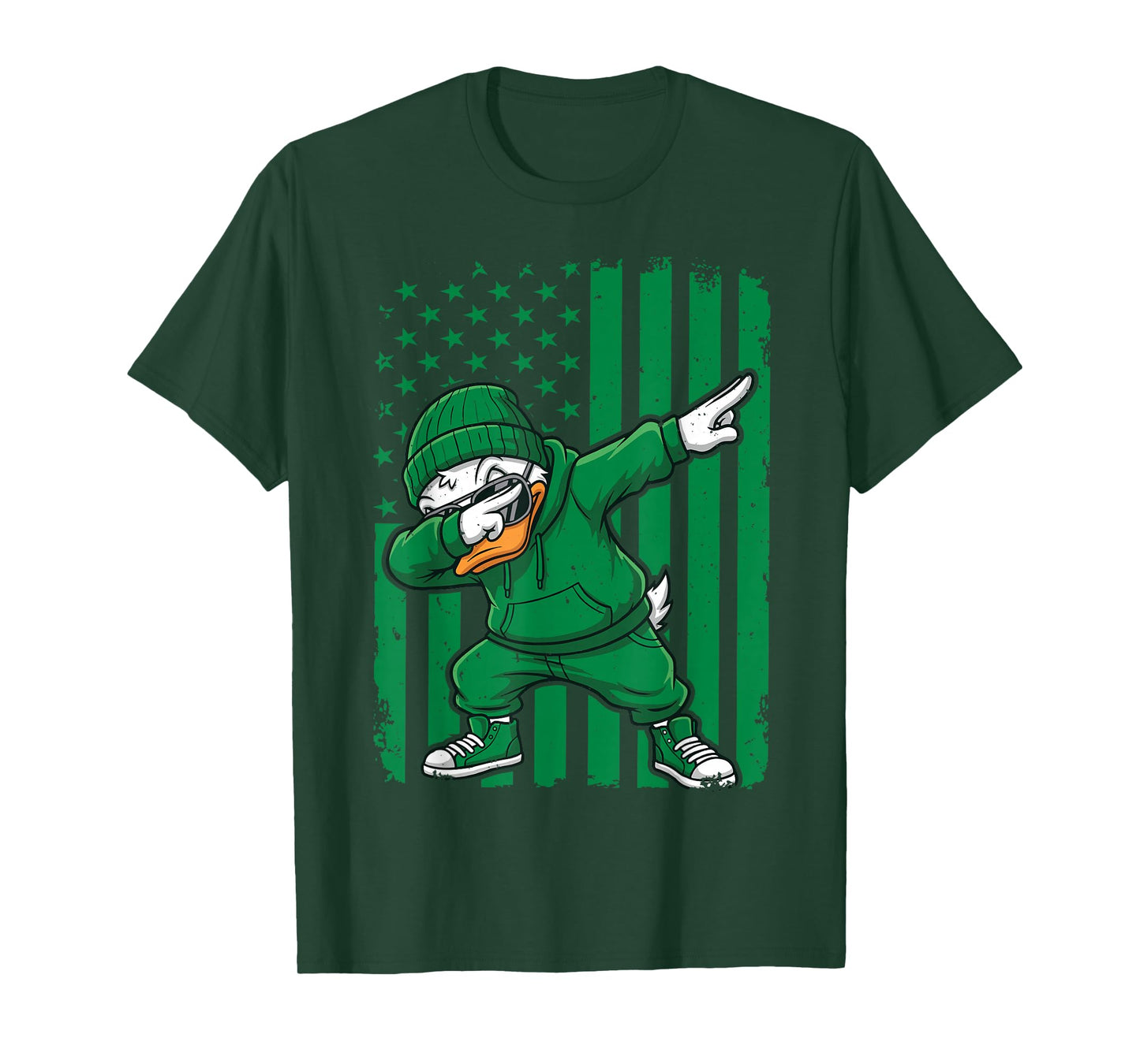 Vintage Dabbing Duck Graphic for Men Women Boys Girls Kids T-Shirt