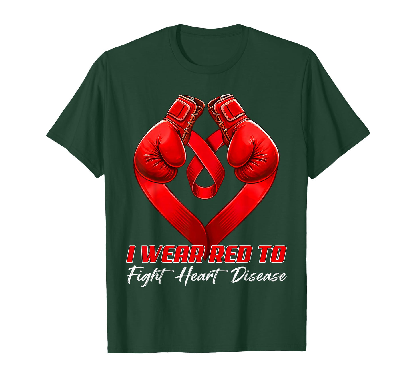 I Wear Red to Fight Heart Disease Awareness Month Men Women T-Shirt