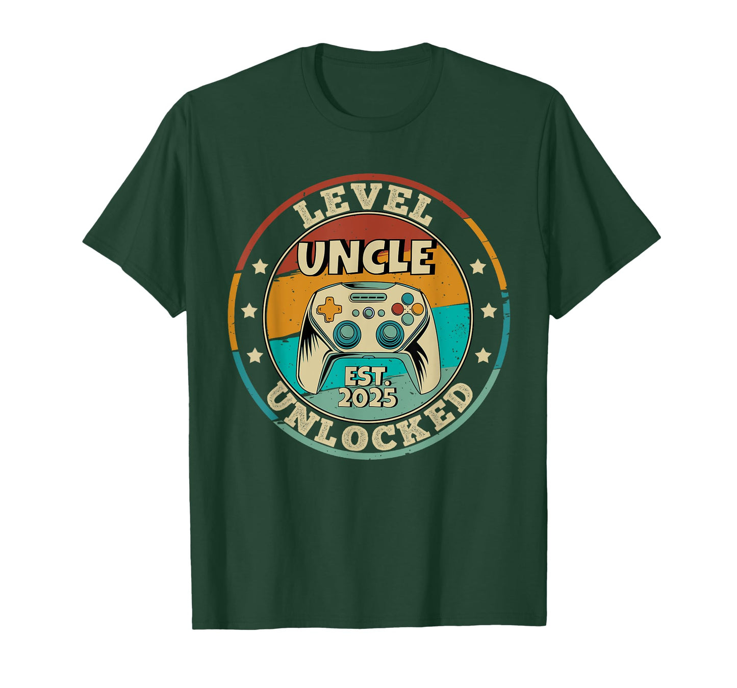 Uncle Level Unlocked 2025 Leveling Up Leveled Up To Uncle T-Shirt