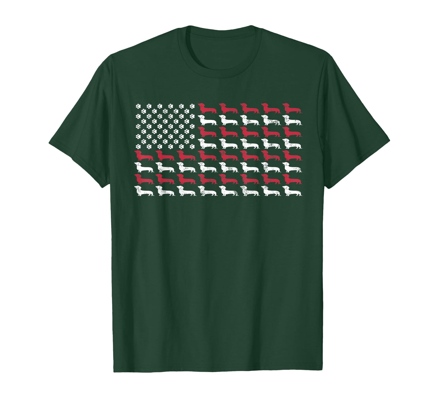 American Flag Dachshund Patriotic Dog Men Women 4th Of July T-Shirt