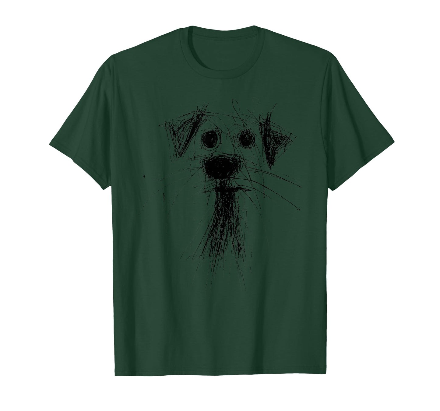 Dog Lover Abstract Scribble Art Cute Puppy Puppy T-Shirt