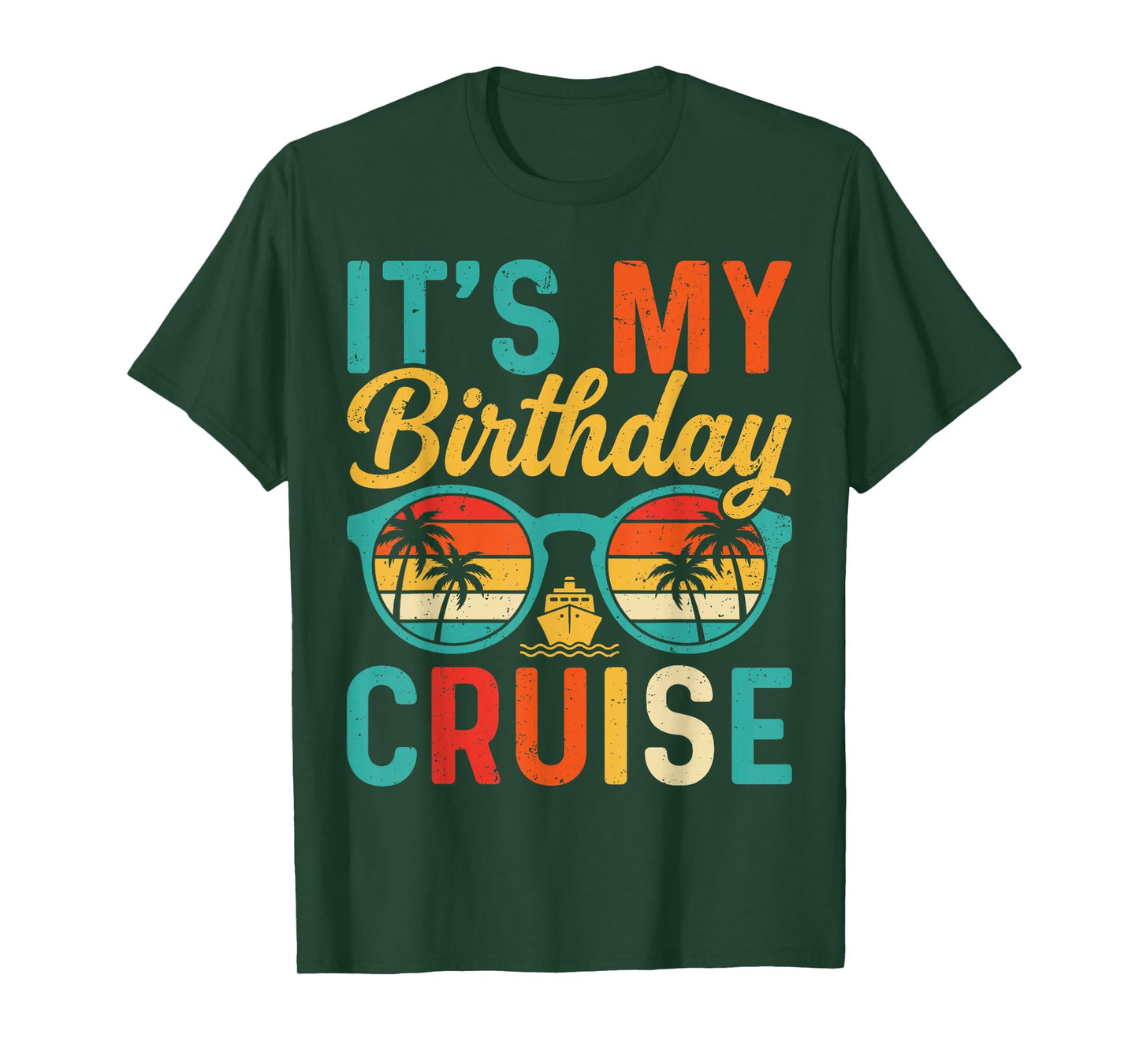 Retro Family Birthday Cruising It's My Birthday Cruise T-Shirt