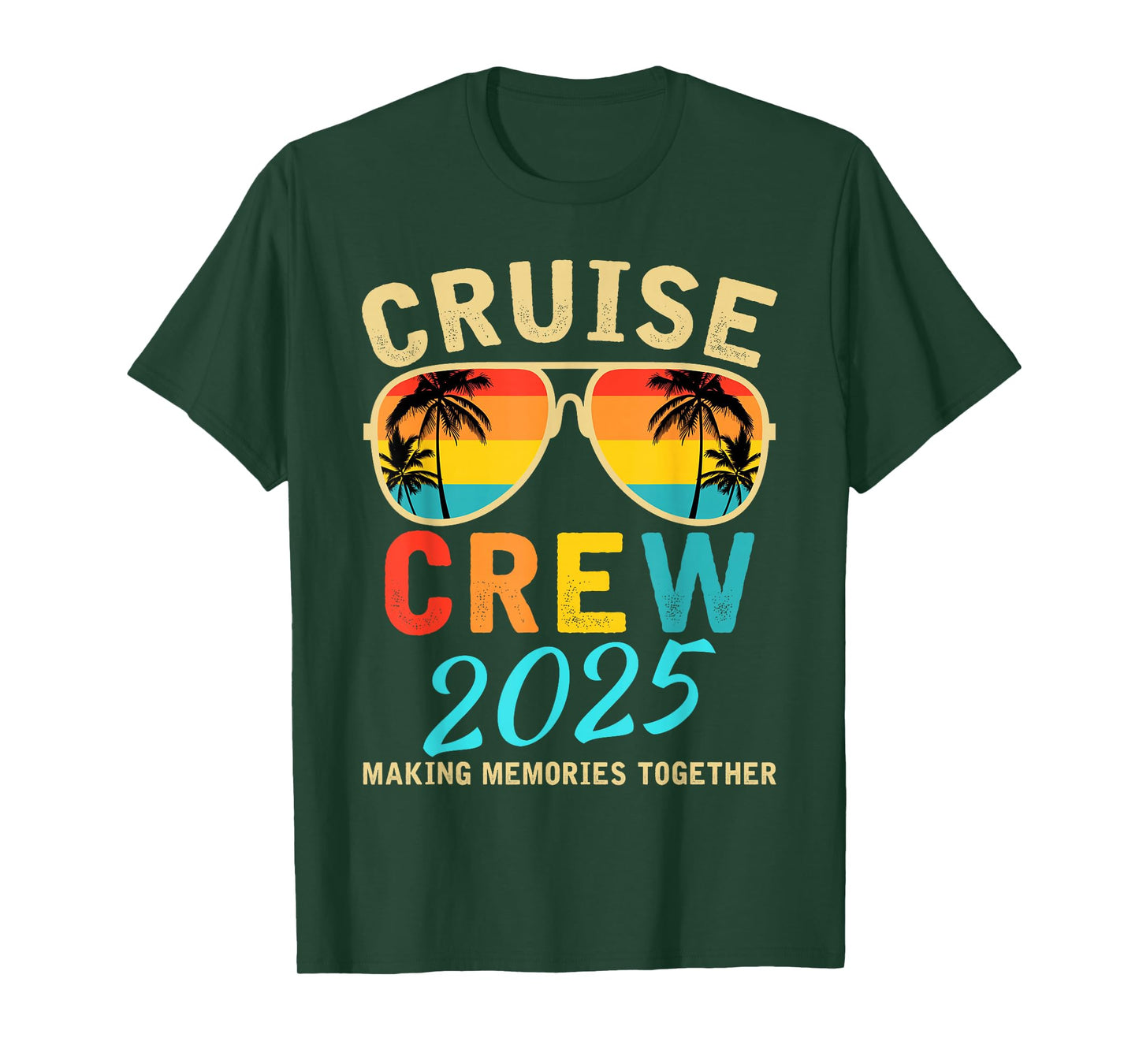 Cruise Crew 2025 Summer Vacation Trip Funny Matching Group T-Shirt