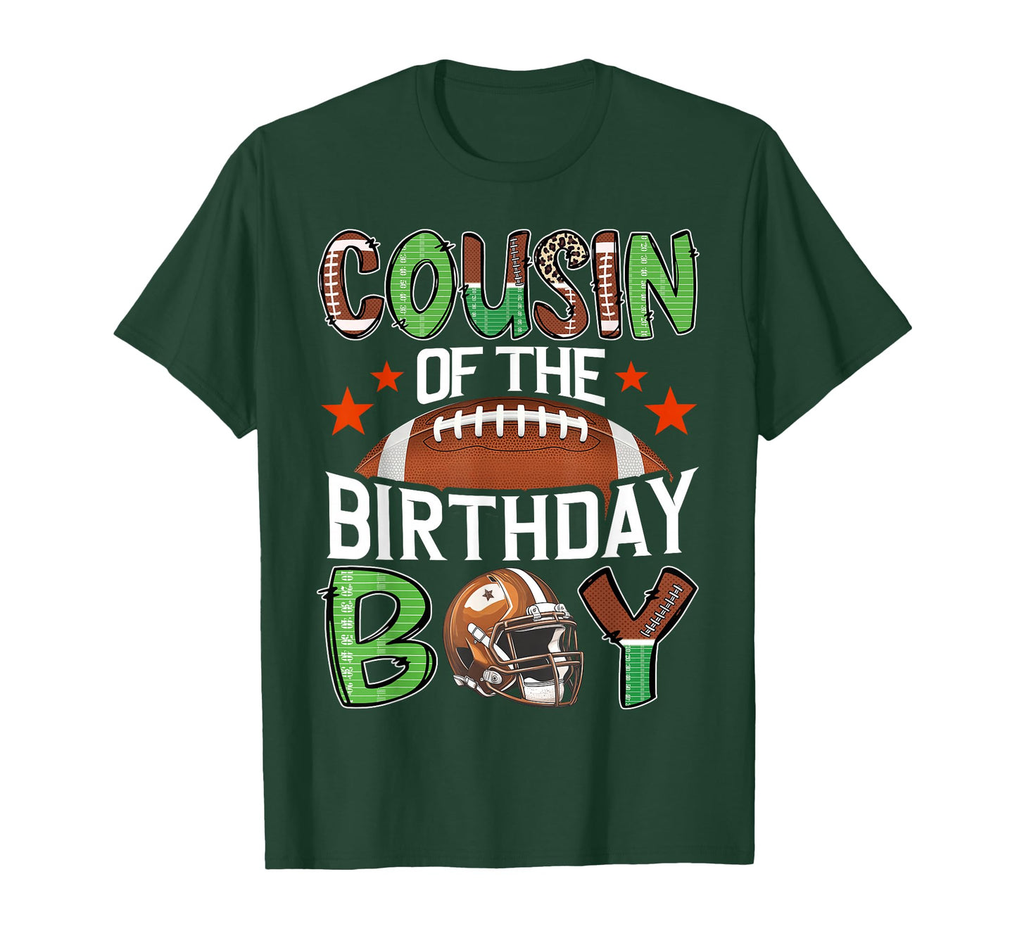 Cousin Of The Birthday Boy Game Day Football T-Shirt