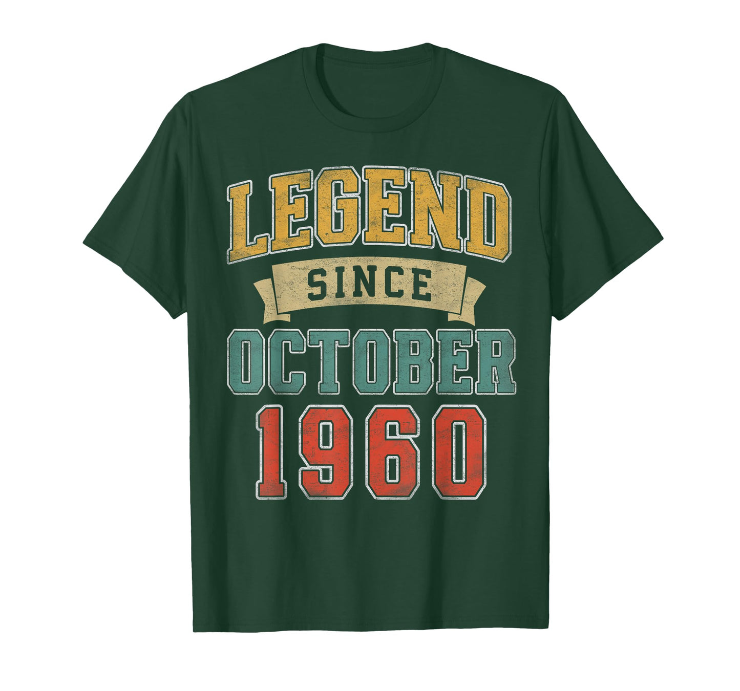 Legend October 1960 65th Birthday Men Women 65 Year Old T-Shirt