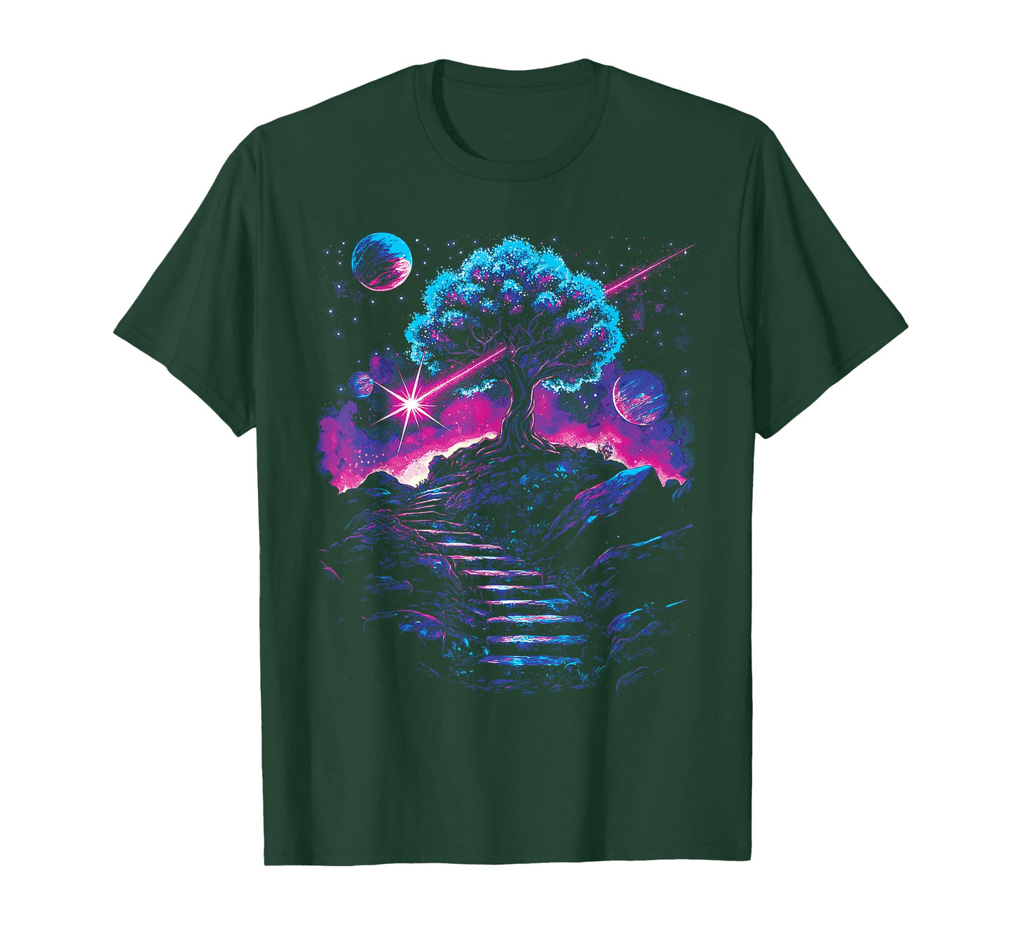 Astronaut Infinity Steps Outer Space Explorer Galaxy Science T-Shirt