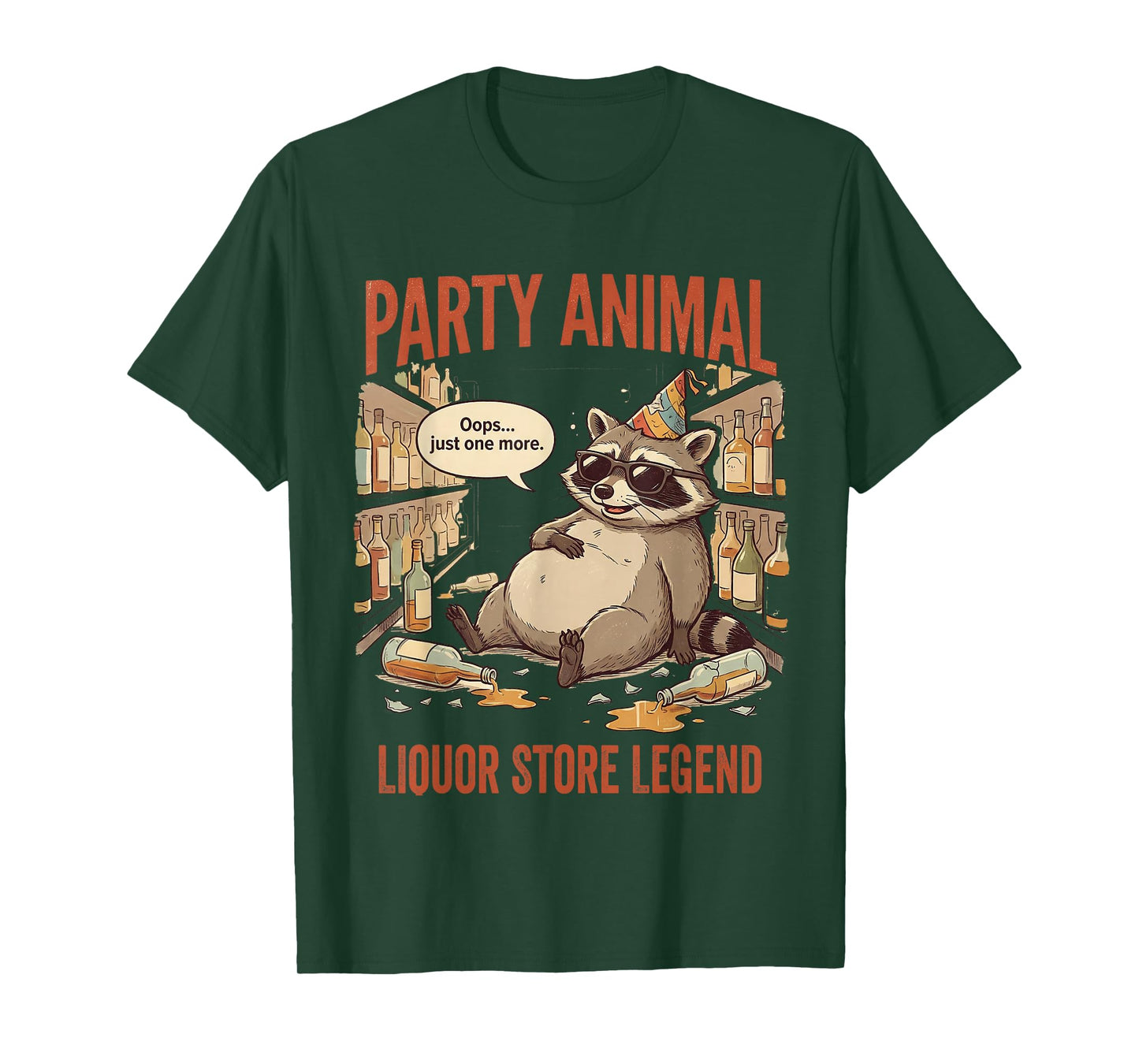Ashland Liquor Bandit Raccoon Funny T-Shirt