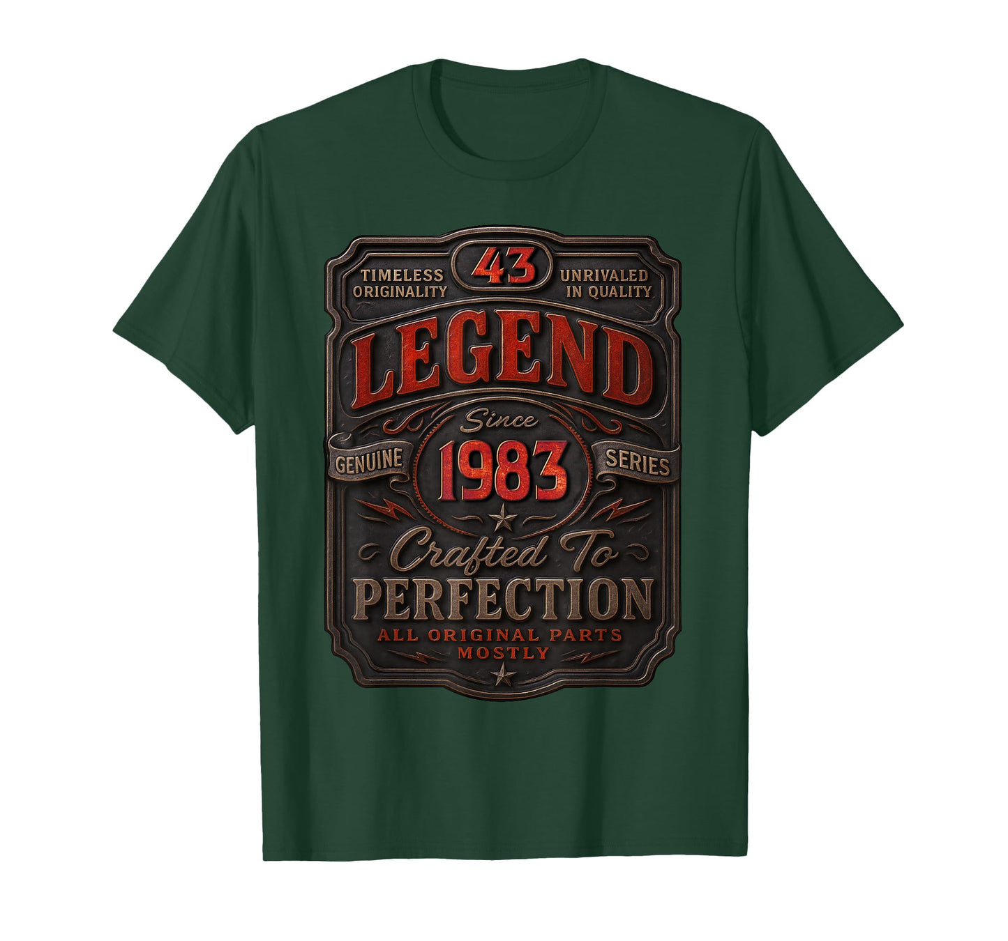 Vintage 1983 Limited Edition Shirt 43 Year Old 43rd Birthday T-Shirt