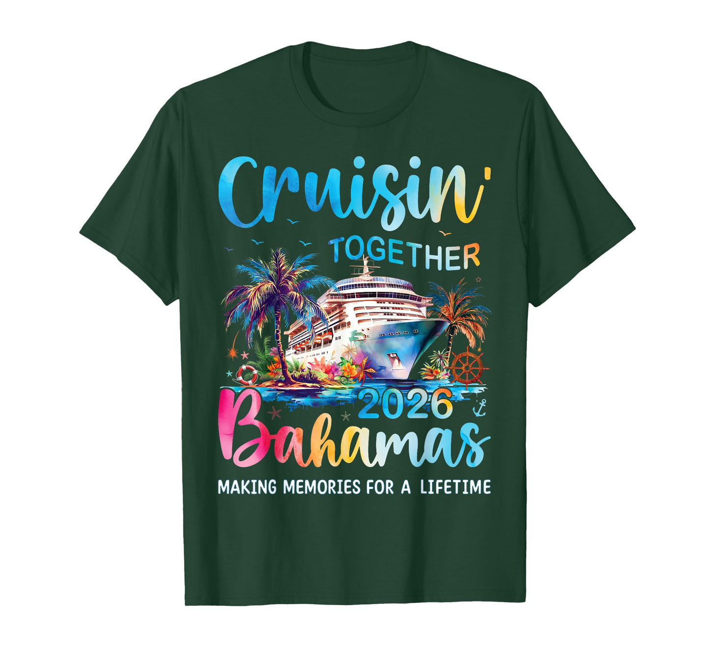 Cruisin Together Bahamas 2026 Family Cruise Bahamas Vacation T-Shirt