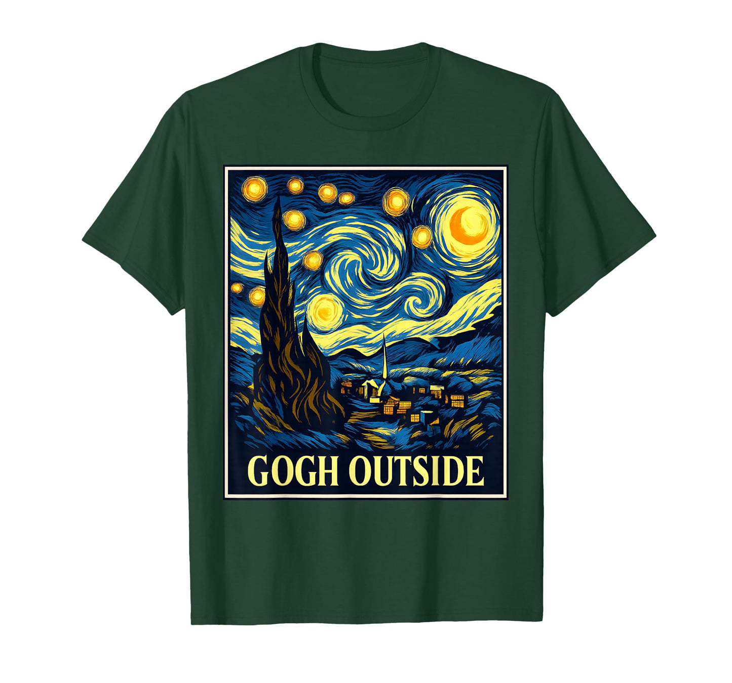 Gogh Outside Starry Starry Night Vincent Van Gogh T-Shirt T-Shirt