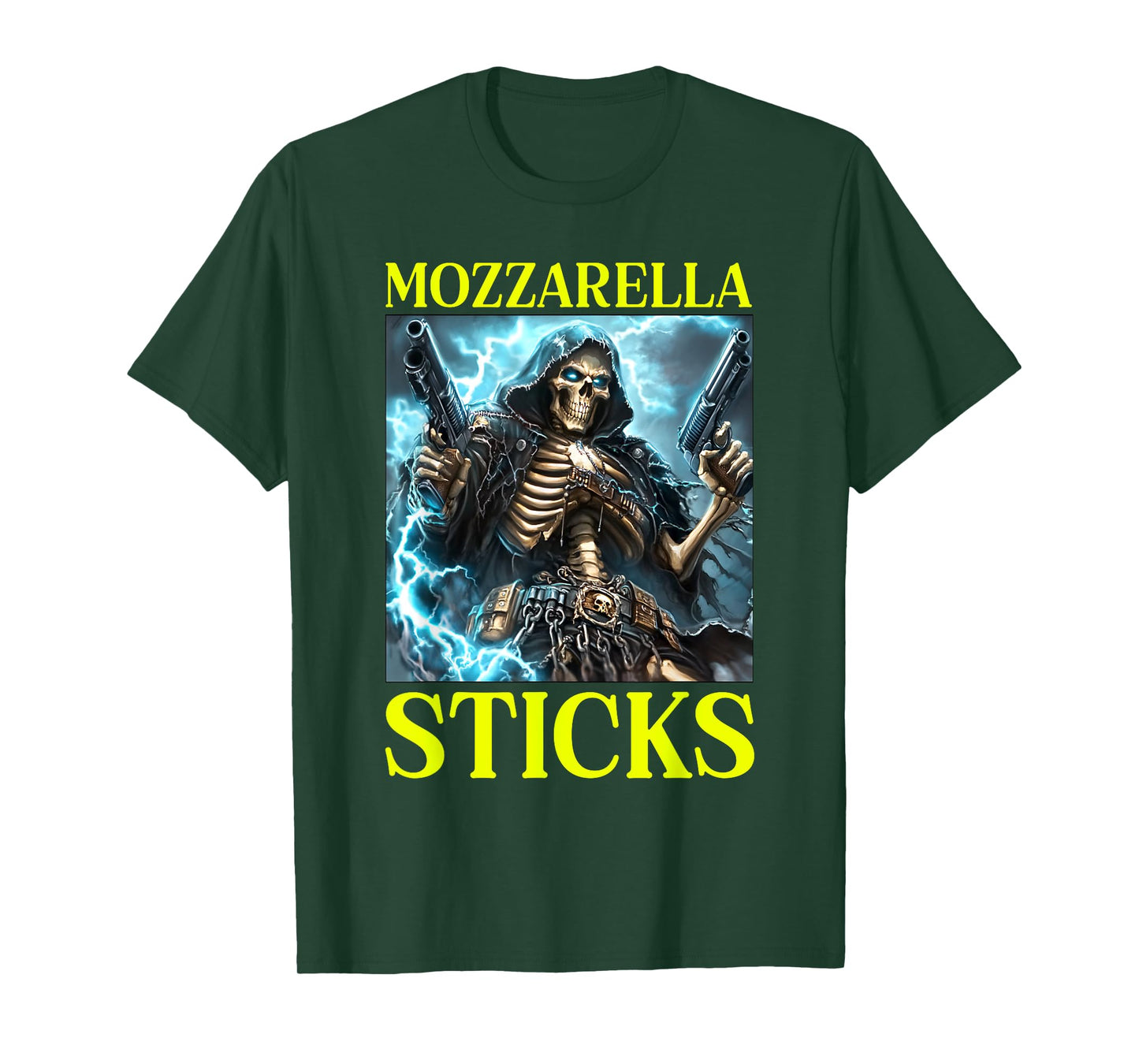 Hard Skeleton Meme Mozzarella Sticks T-Shirt