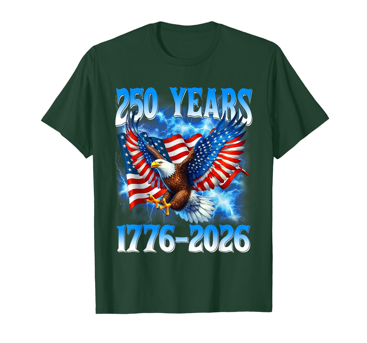 American Flag Eagle Shirt 250 Years 1776-2026 250th Birthday T-Shirt