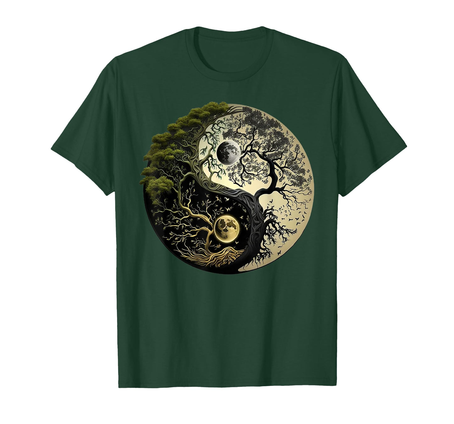 Yin Yang Tree of Life Funny T-Shirt