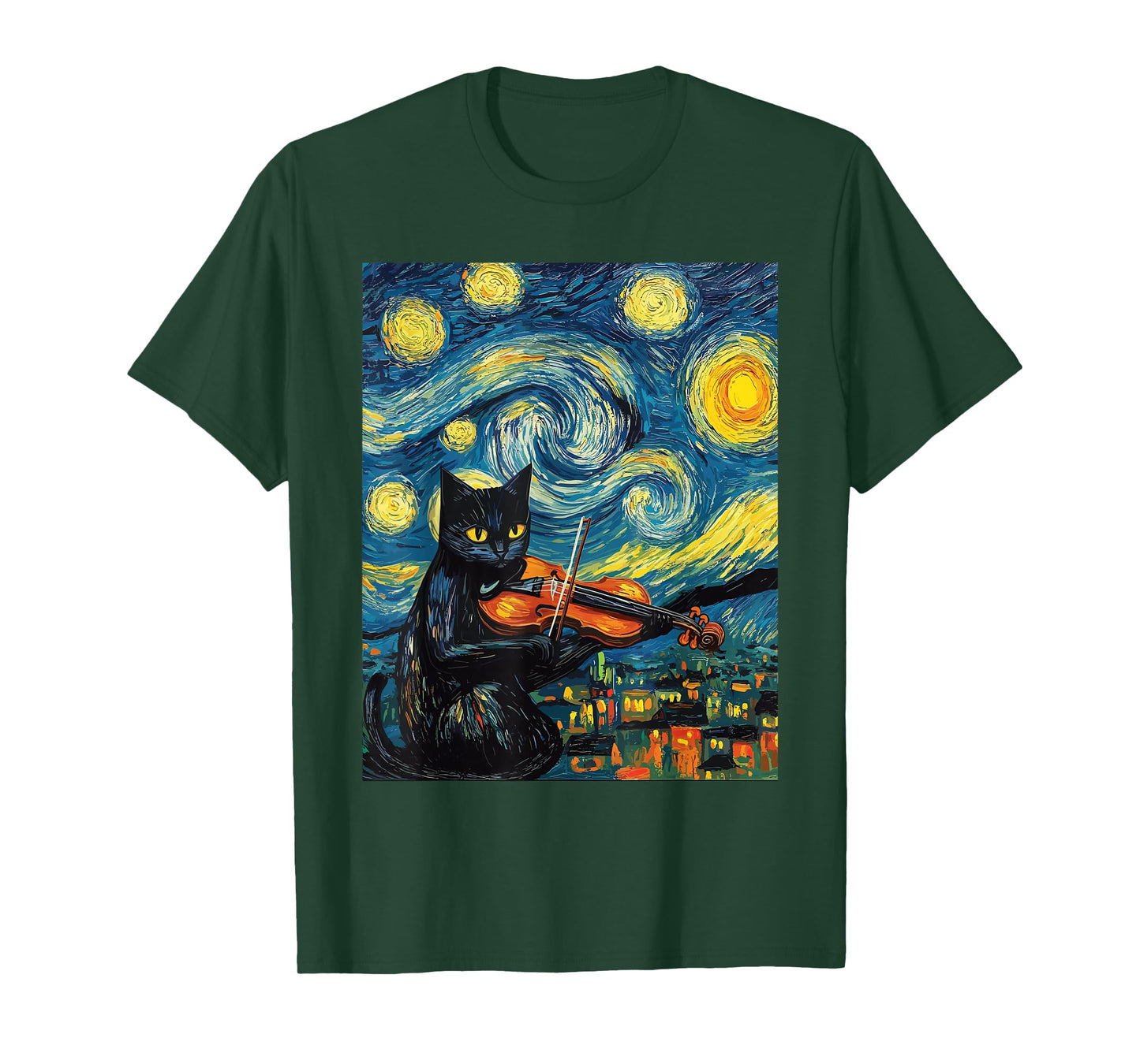 Funny Violin Viola Cat T-Shirt