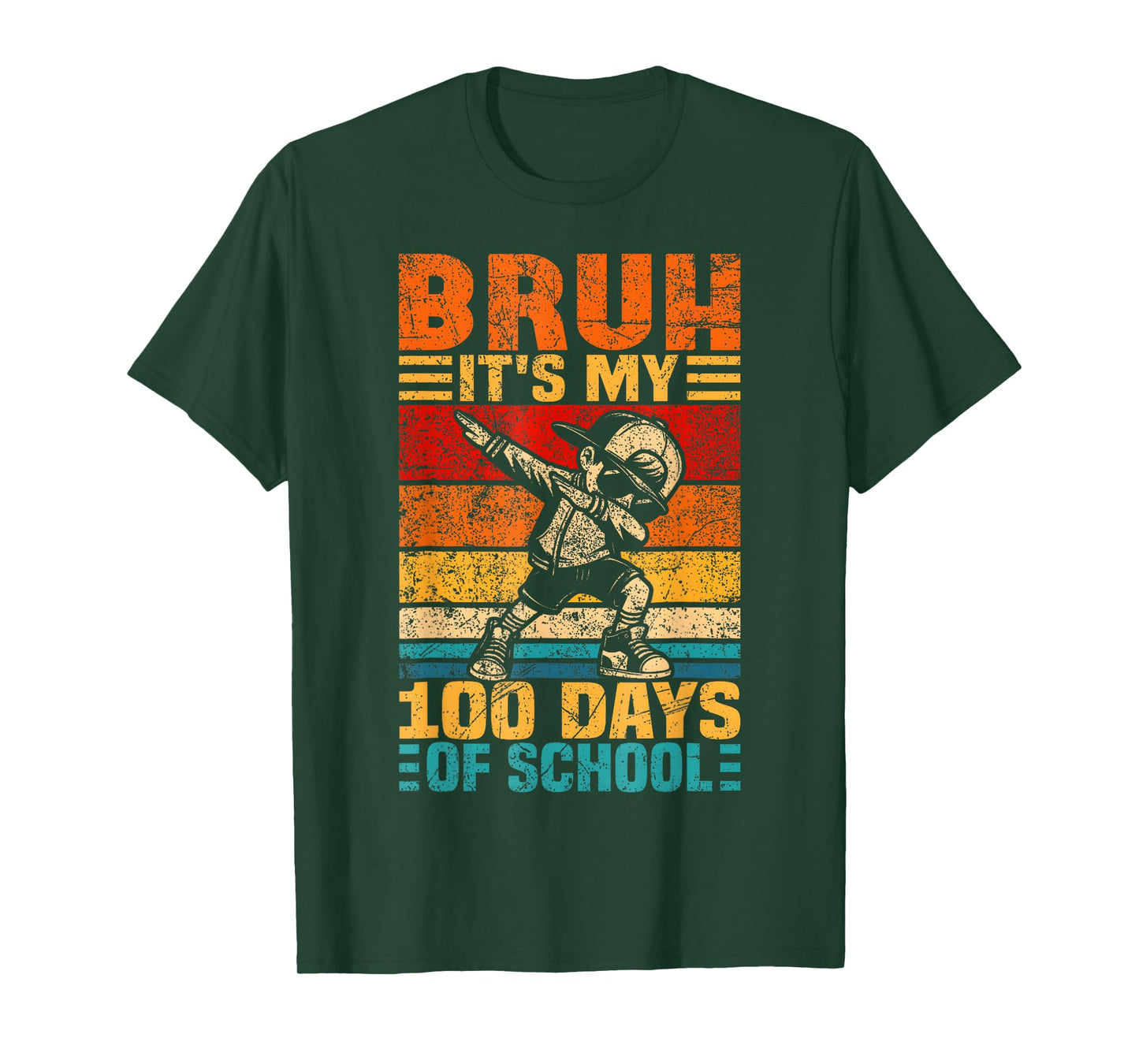 Bruh Its My 100 Days of School Boys 100th Day of School T-Shirt