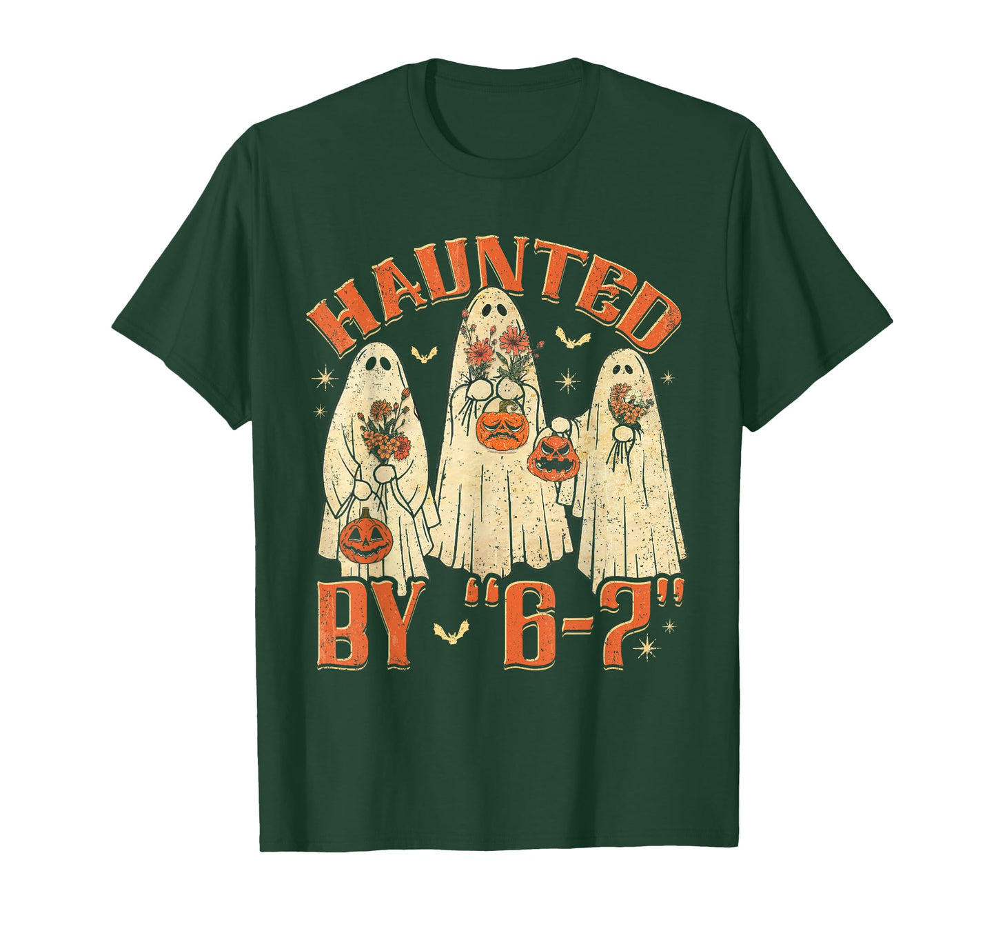 67 Meme Halloween Haunted by 6 7 Six Seven Gen Alpha Z T-Shirt