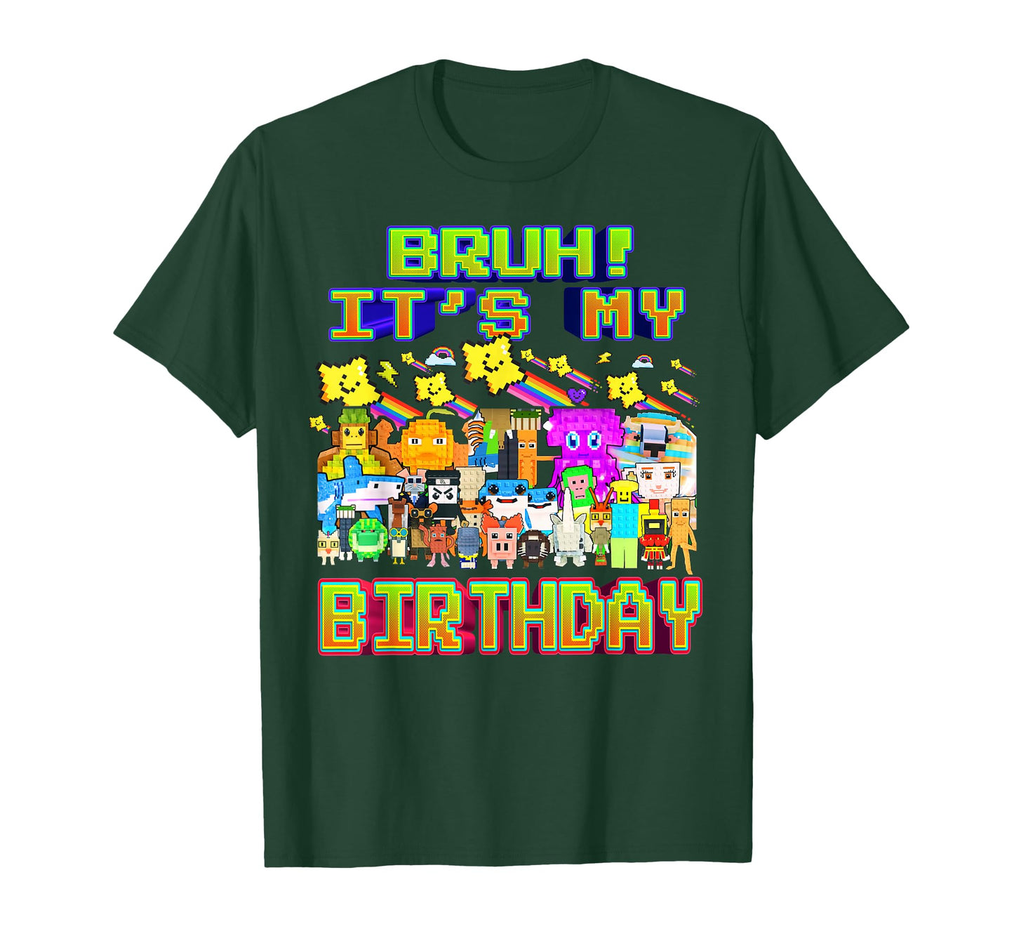 Bruh It's My Birthday Funny Brainrot for Boys Kids Teens T-Shirt