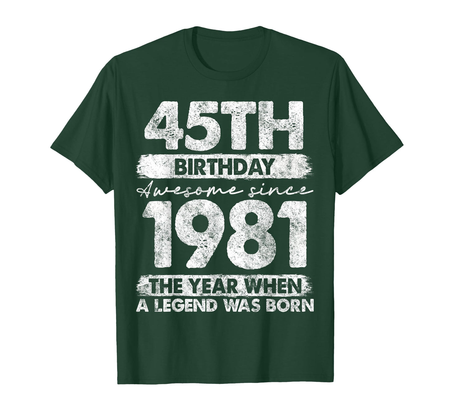 45 Year Old Gifts Vintage 1981 Limited Edition 45th Birthday T-Shirt