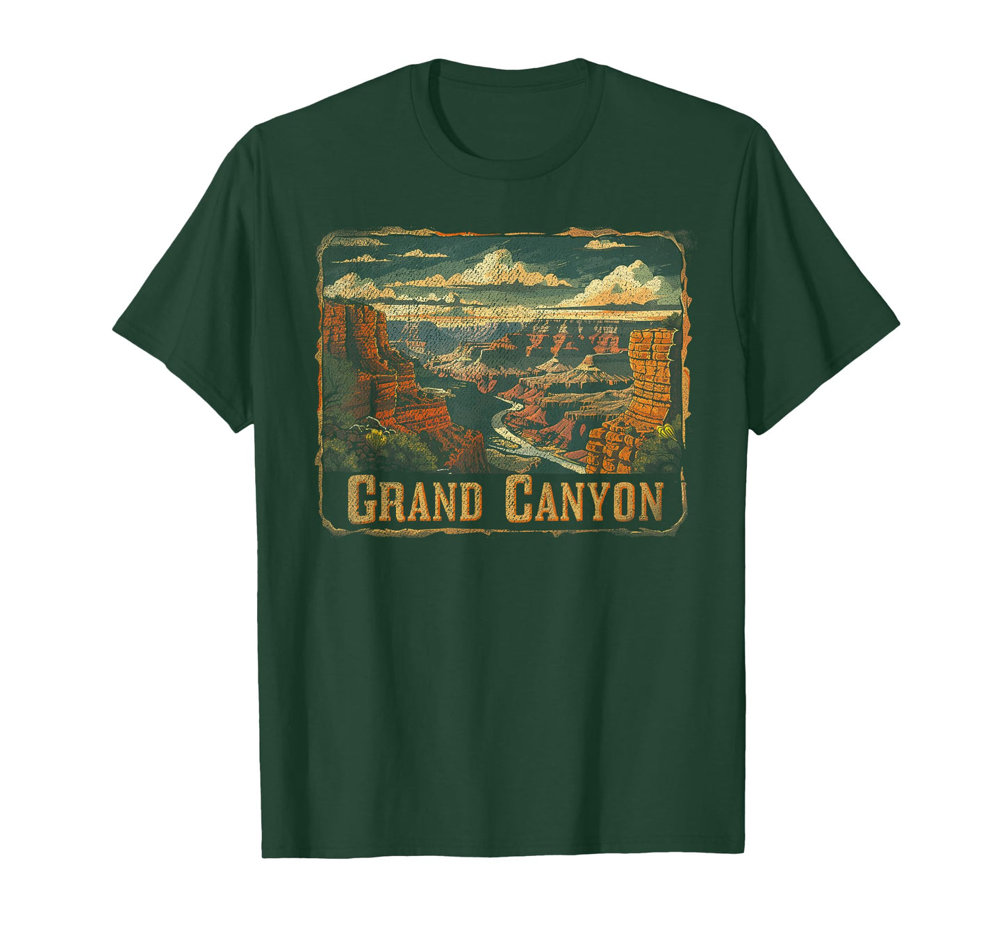 Grand Canyon - US National Park Vintage Men Women Kids Retro T-Shirt