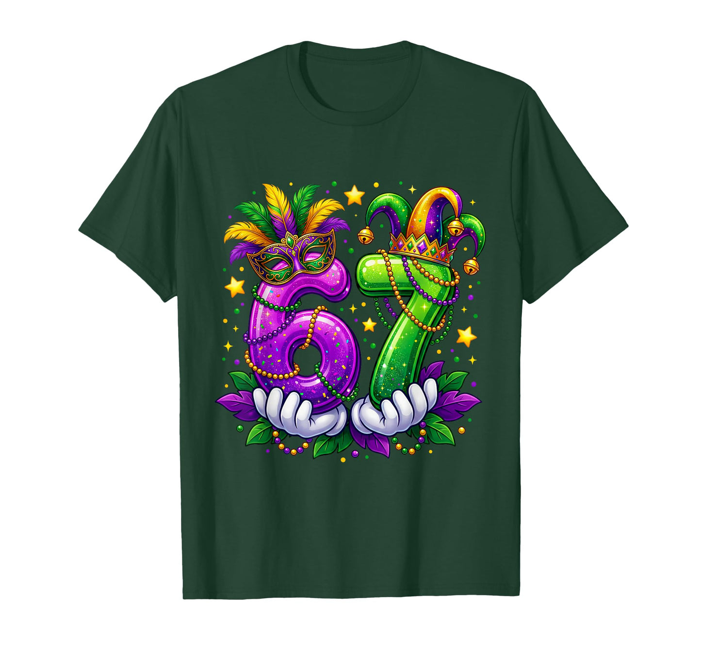 Six Seven Mardi Gras 67 6 7 New Orleans Men Women T-Shirt