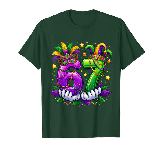 Six Seven Mardi Gras 67 6 7 New Orleans Men Women T-Shirt