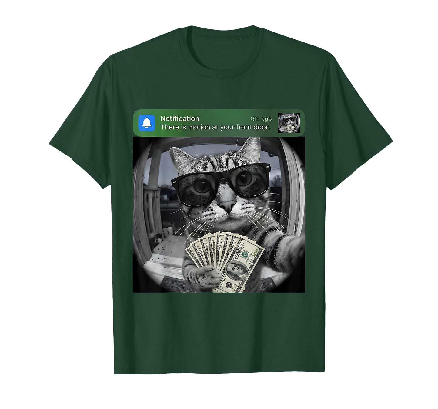 There is Motion at Your Front Door Funny Cat Motion T-Shirt