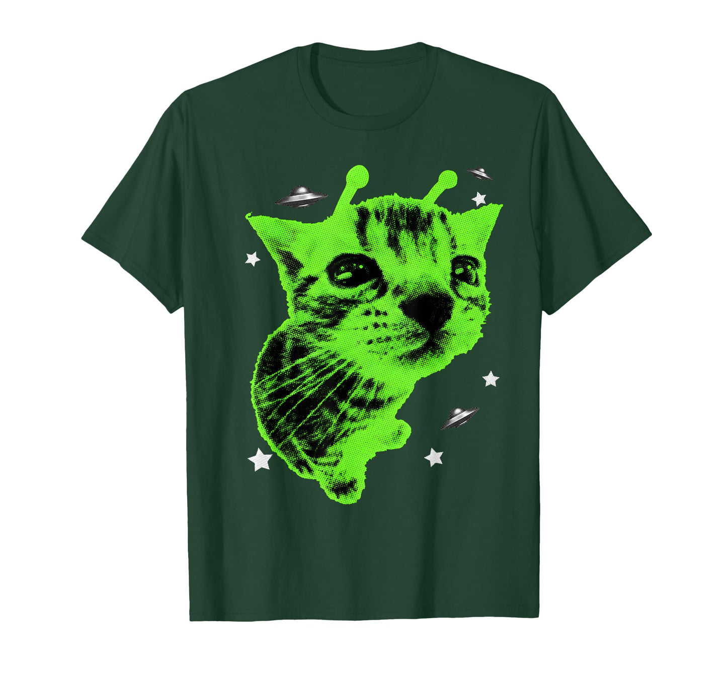 Glerp Glorp Funny Alien Cat Meme Gnarp Cat Silly Y2K Gift T-Shirt