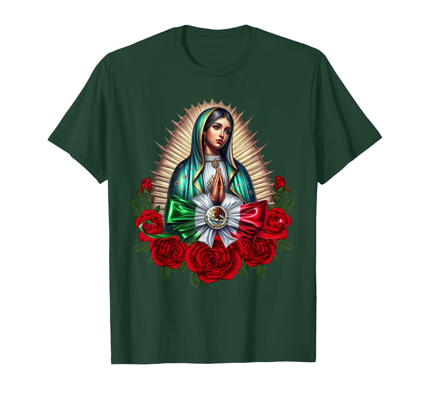 Virgen de Guadalupe Our Lady of Guadalupe Catholic Women T-Shirt