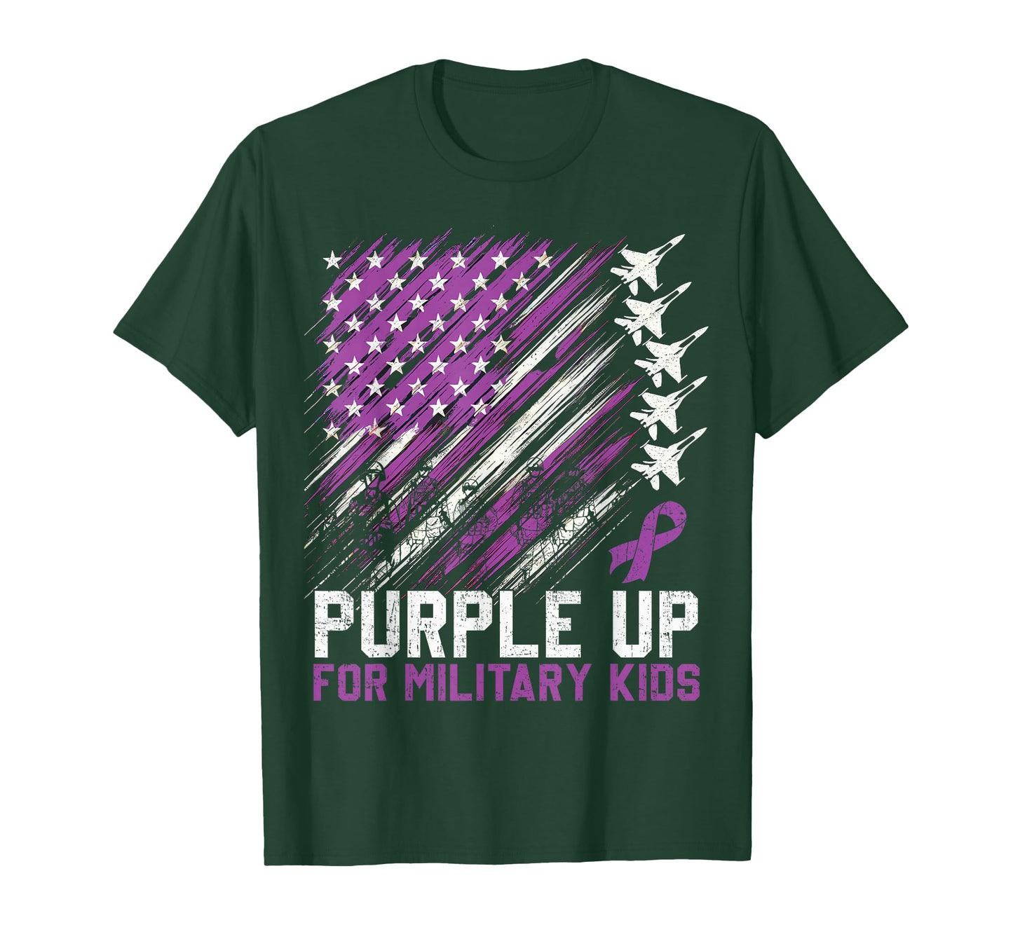 Purple Up Military Kids Month Of Military Child Army T-Shirt