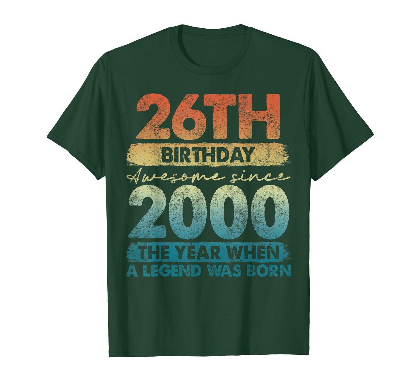 26 Year Old Gifts Vintage 2000 Limited Edition 26th Birthday T-Shirt
