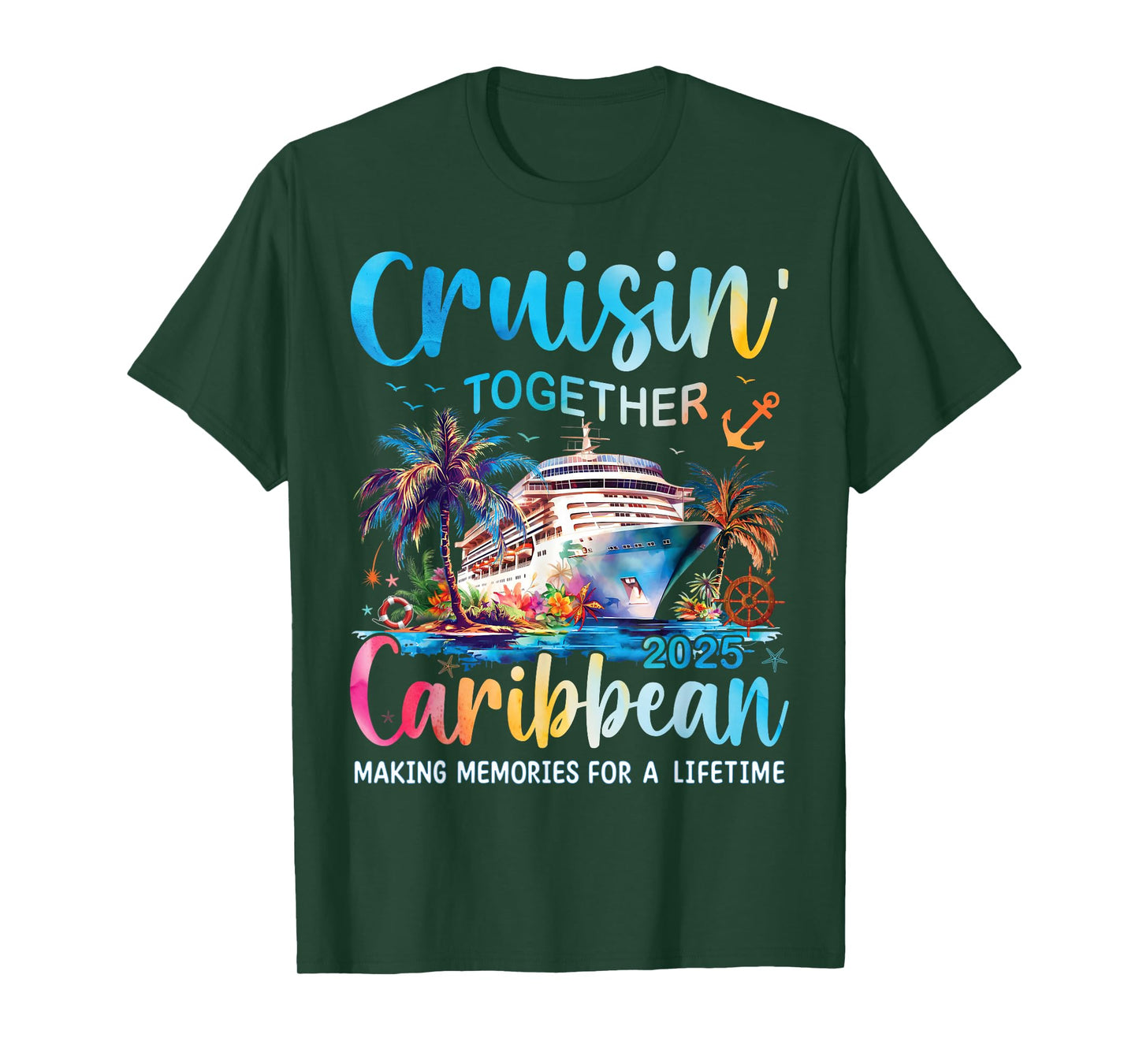 Caribbean Cruise Family Vacation 2025 Cruisin’ Together T-Shirt