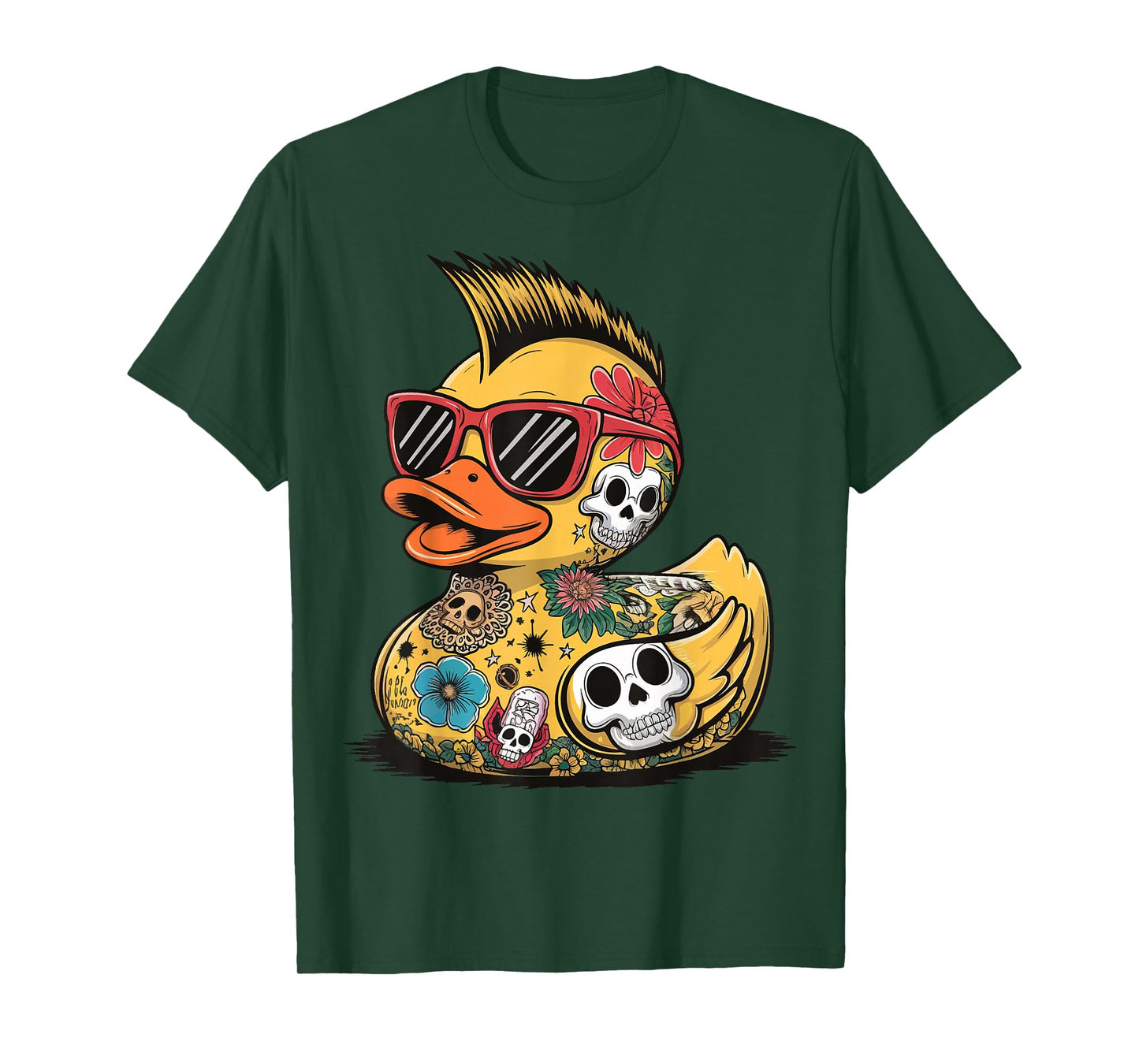 Rubber Duck Punk Heavy Metal T-Shirt